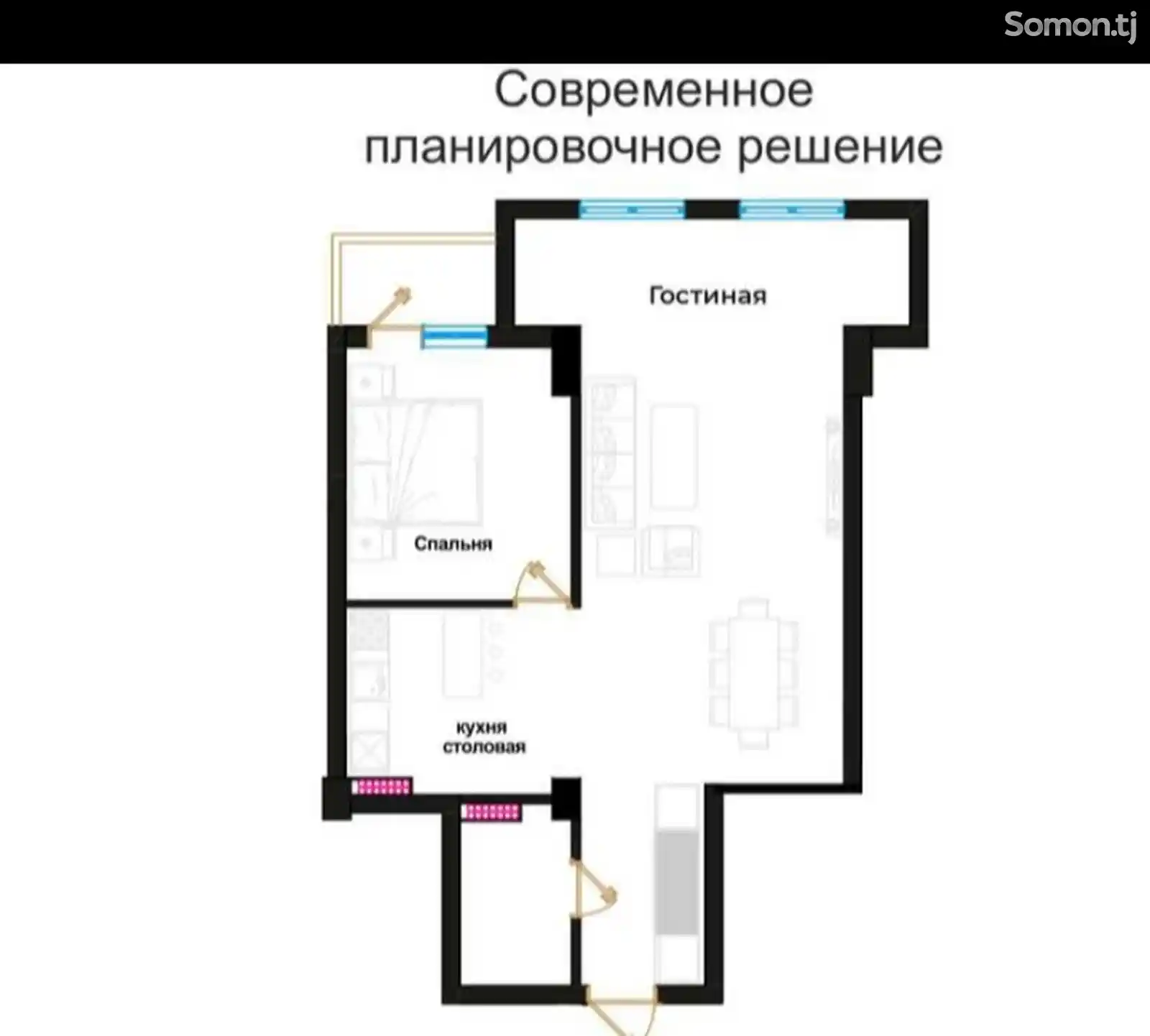 1-комн. квартира, 14 этаж, 67 м², ул.Академическая-3