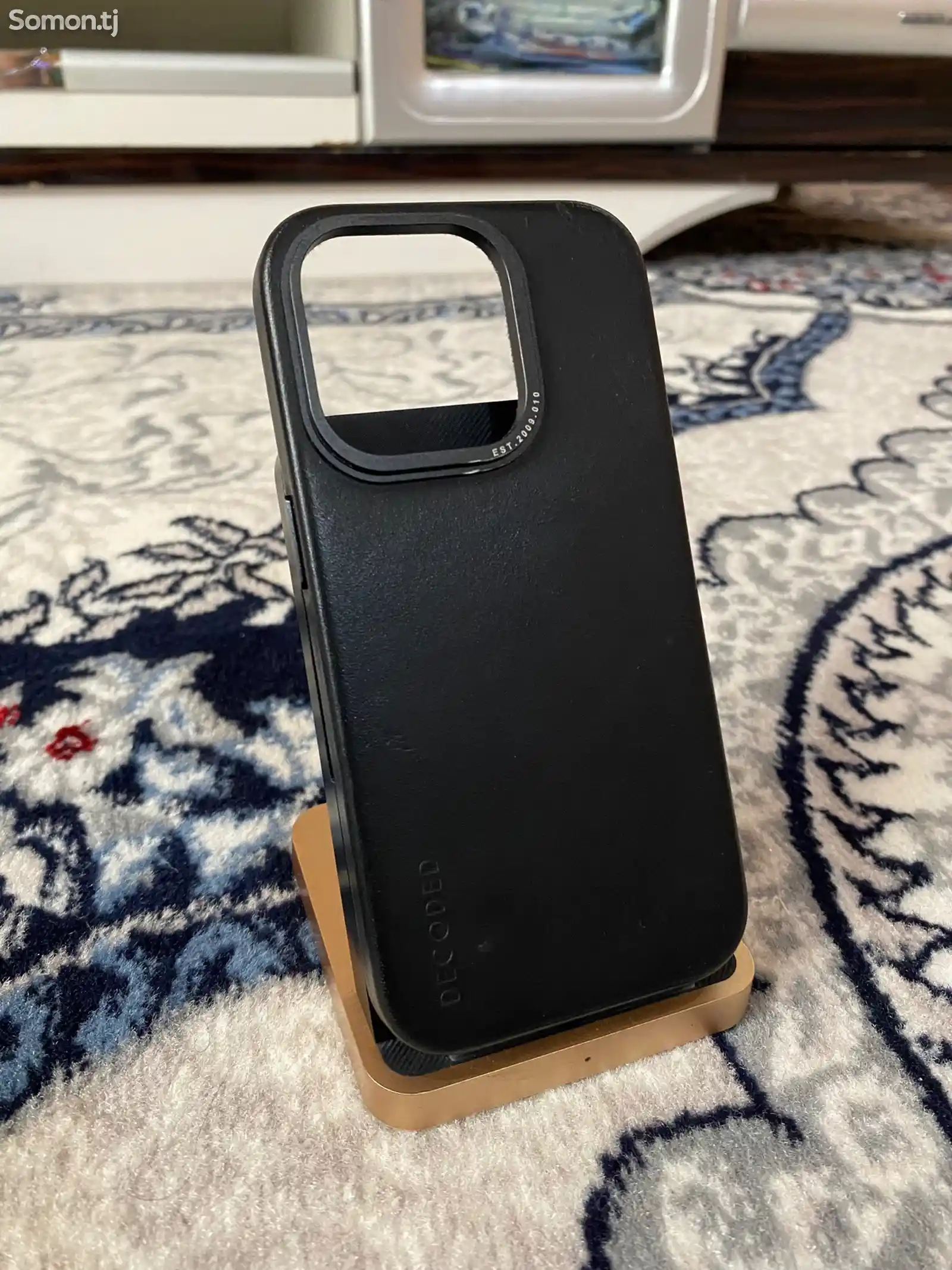 Чехол iPhone 14 Pro Decoded leather-4