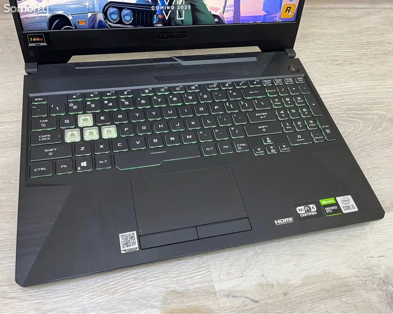 Игровой ноутбук Asus i5 10-го,GTX 1650ti, 144Hz-6