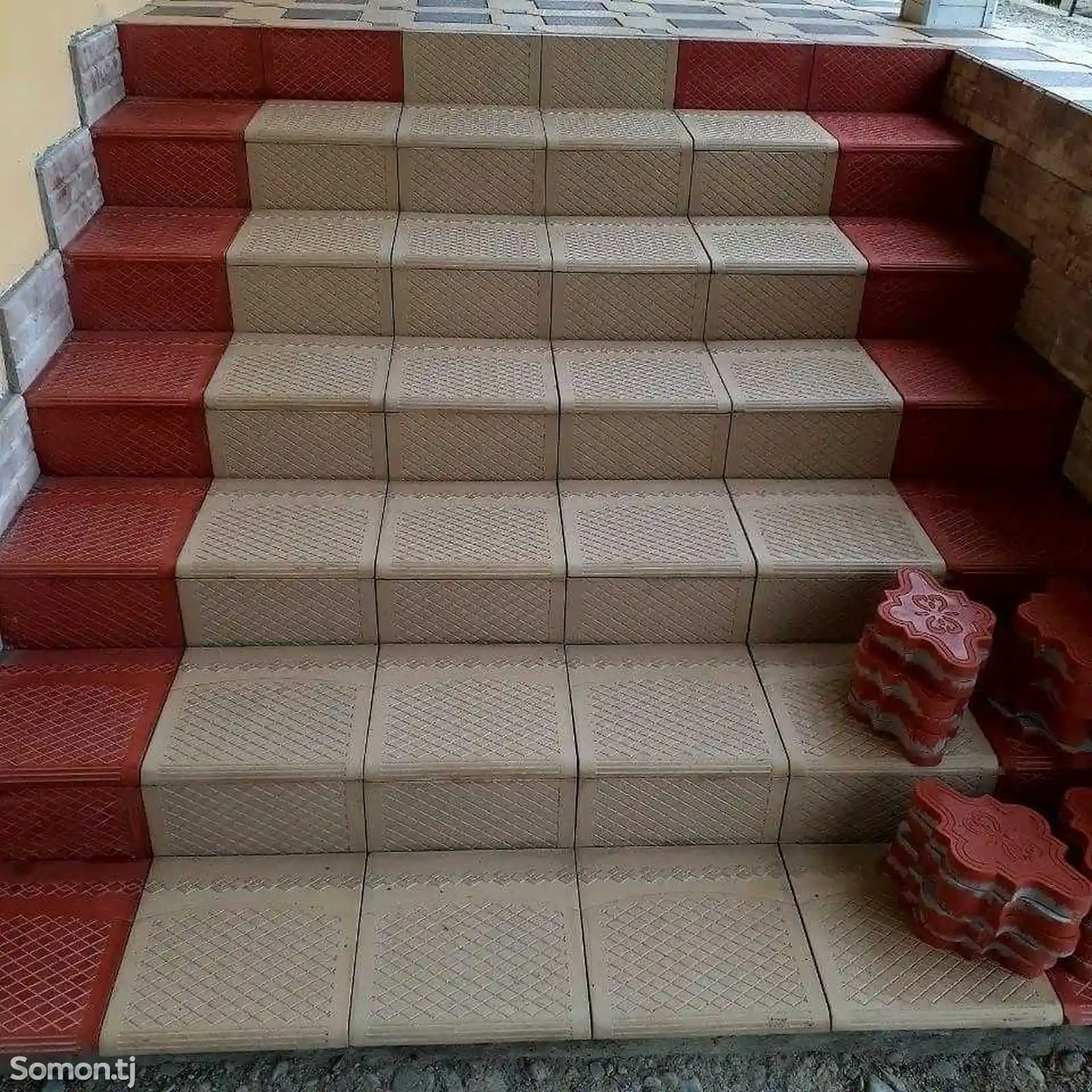 Лестница из брусчатки на заказ-2