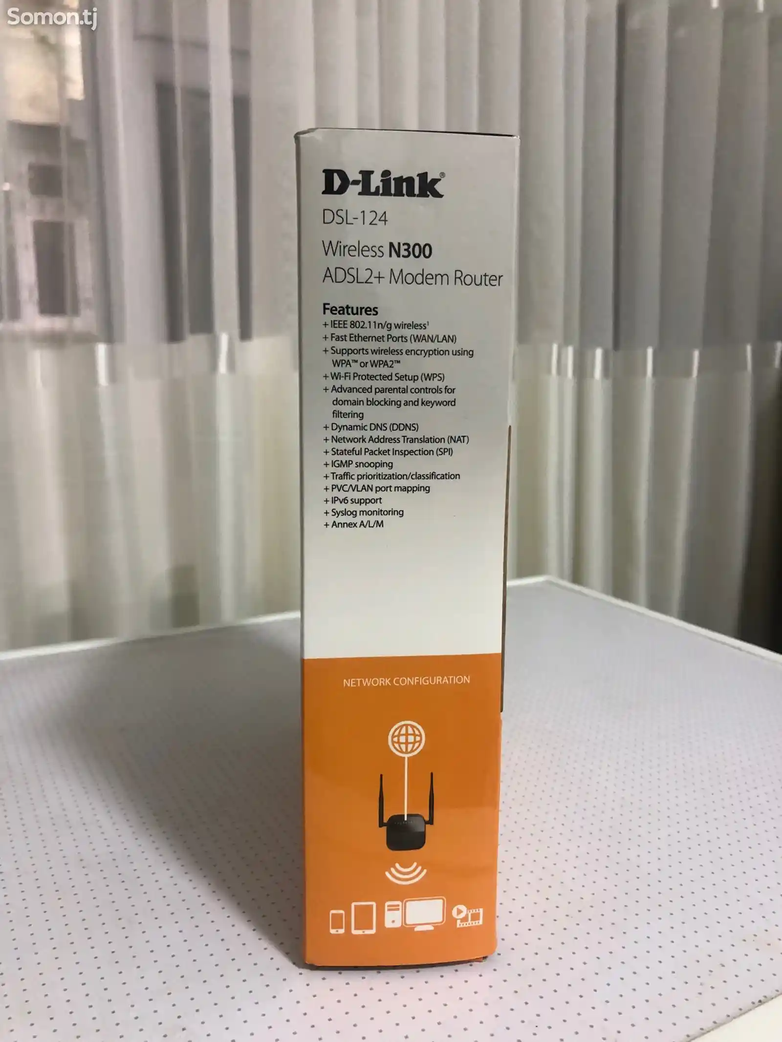 Роутер модем Wi-Fi D-Link DSL-124-7