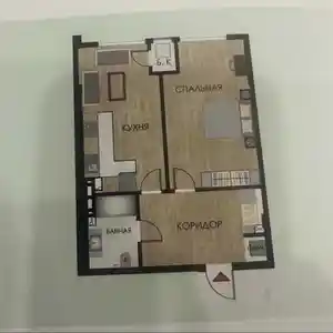 1-комн. квартира, 7 этаж, 55 м², 20 мкр