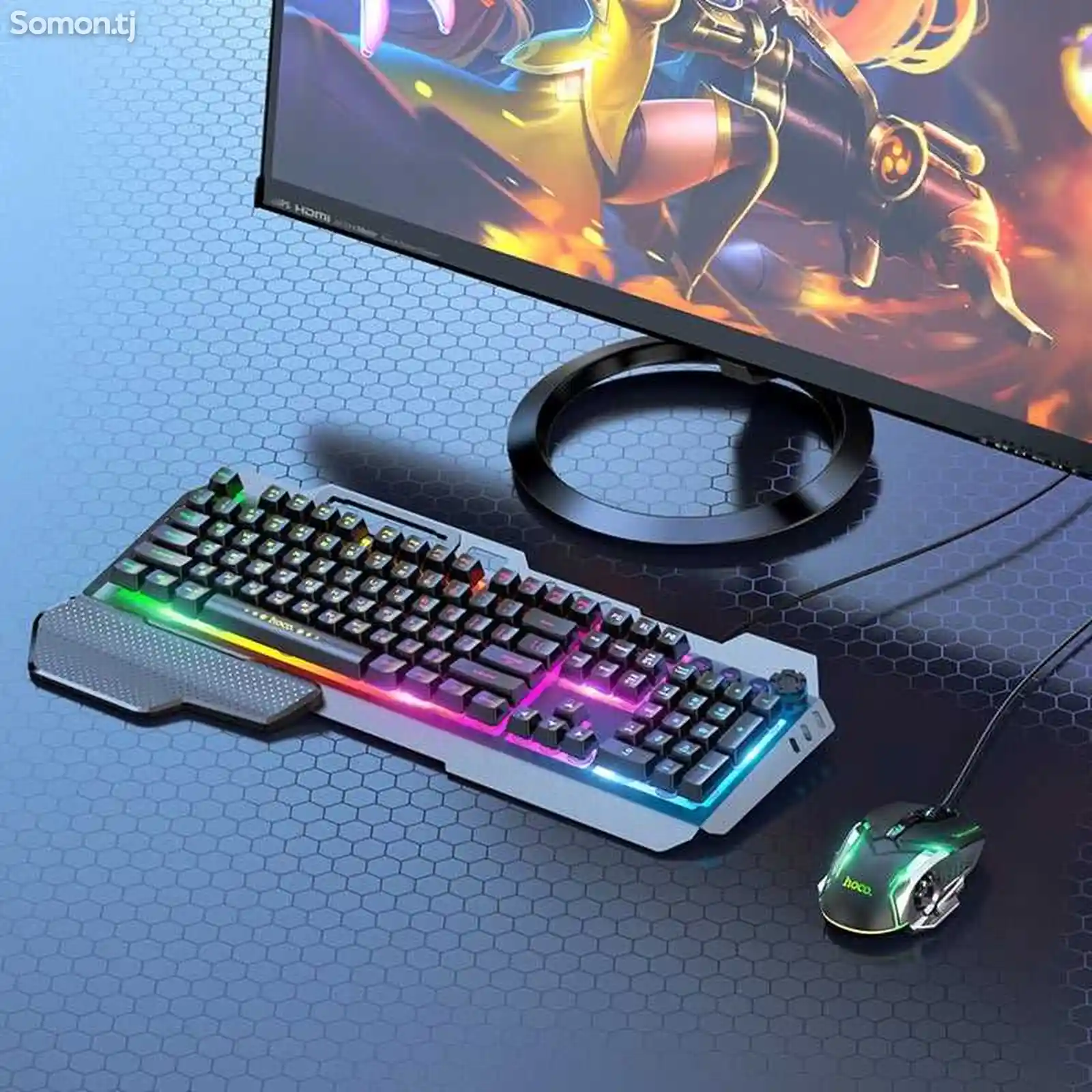 Игровая клавиатура и мышь GM12 Light-2