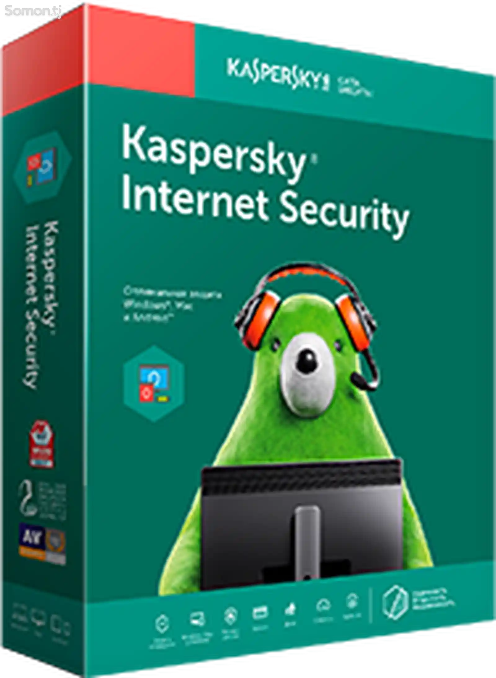 Kaspersky Internet Security - иҷозатнома барои 2 роёна, 1 сол