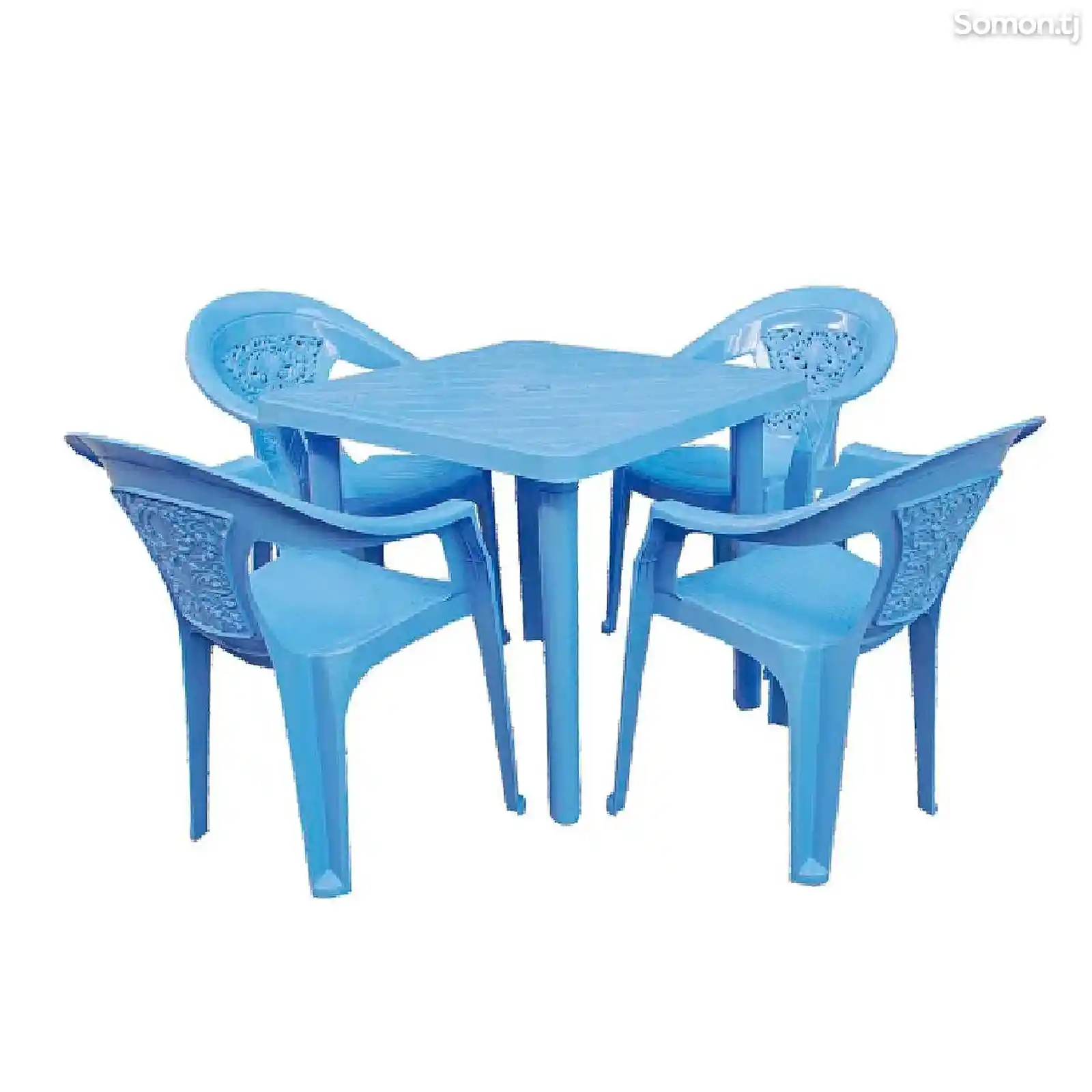 Пластмассовые столы и стулья-1