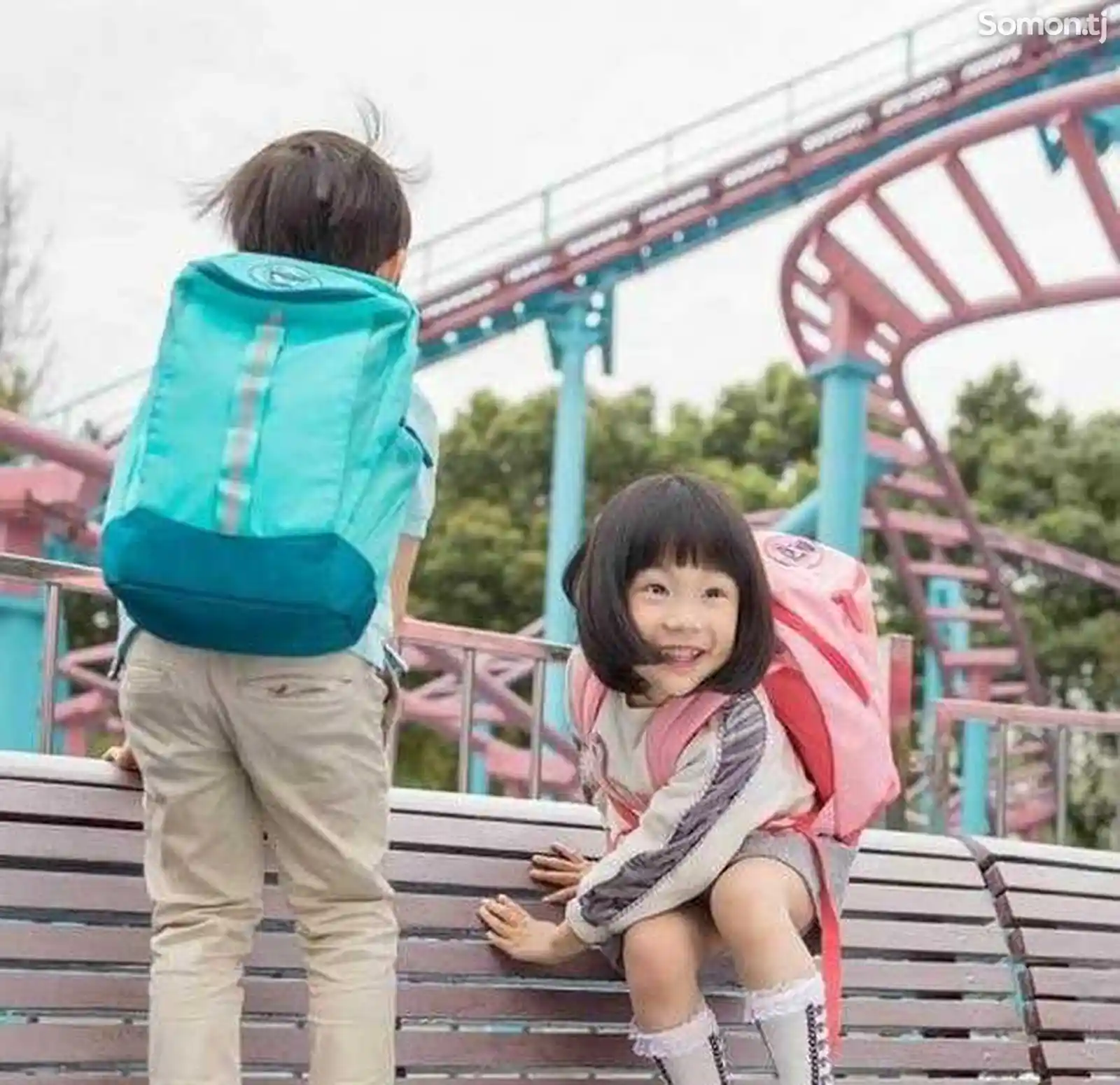 Детский школьный рюкзак-Xiaoyang Unicorn Blue-3