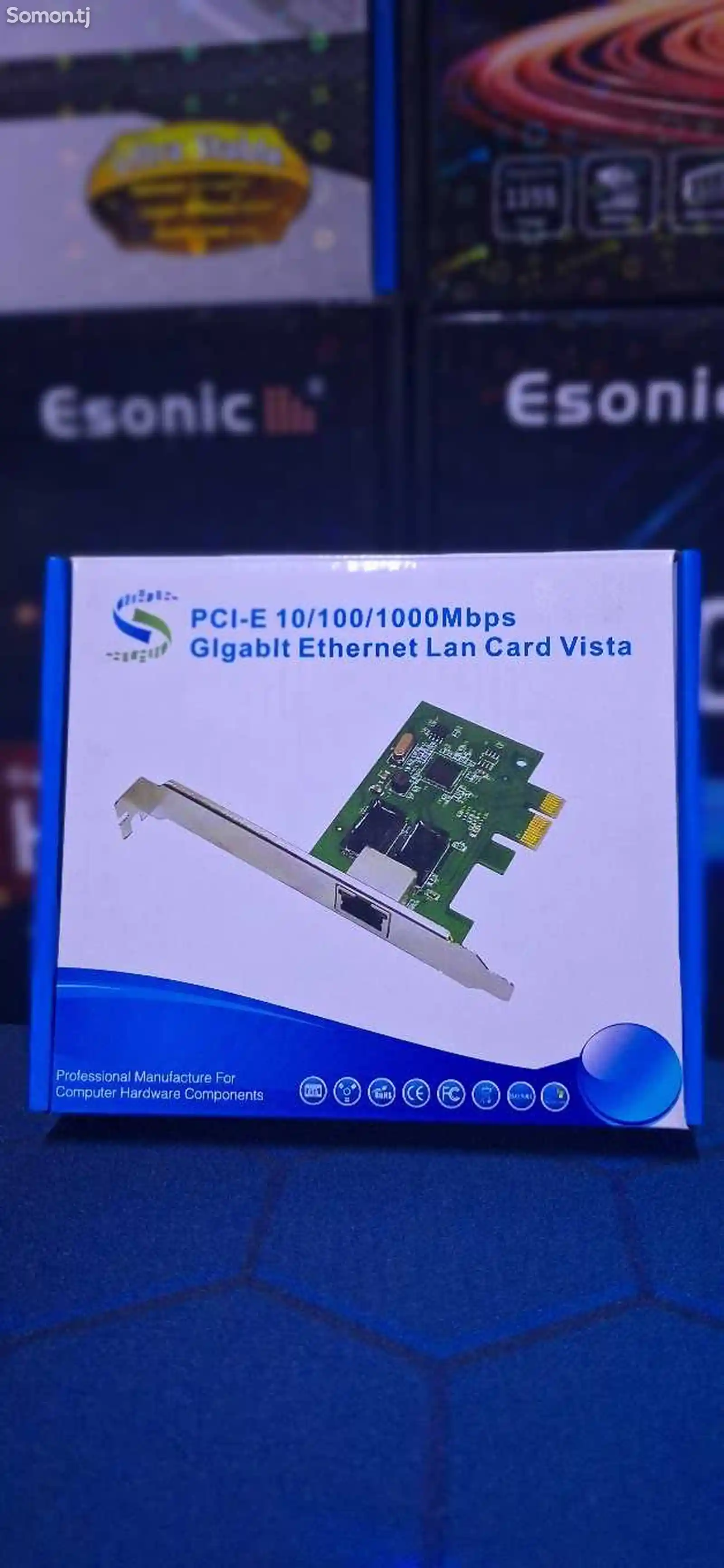 Гигабитная сетевая карта PCI-E 10/100/1000Mbps-5