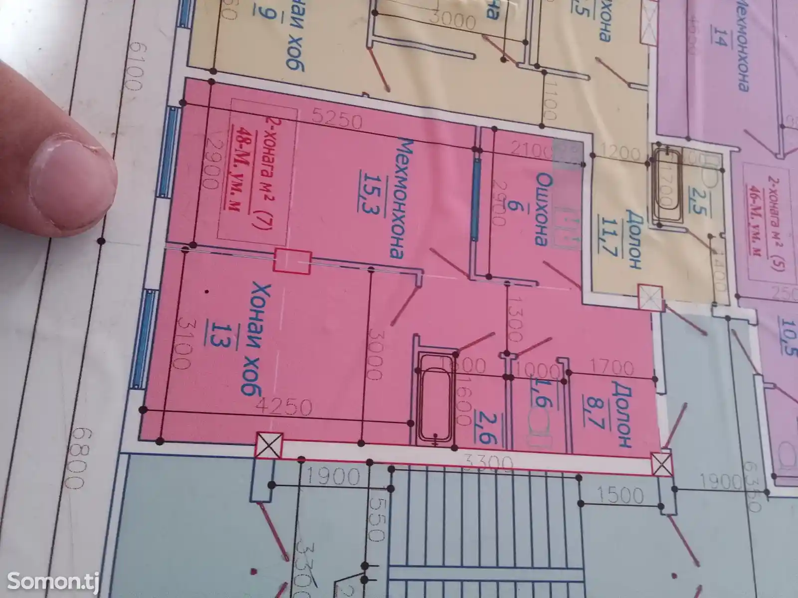 2-комн. квартира, 9 этаж, 48 м², поворот Ленинград-2