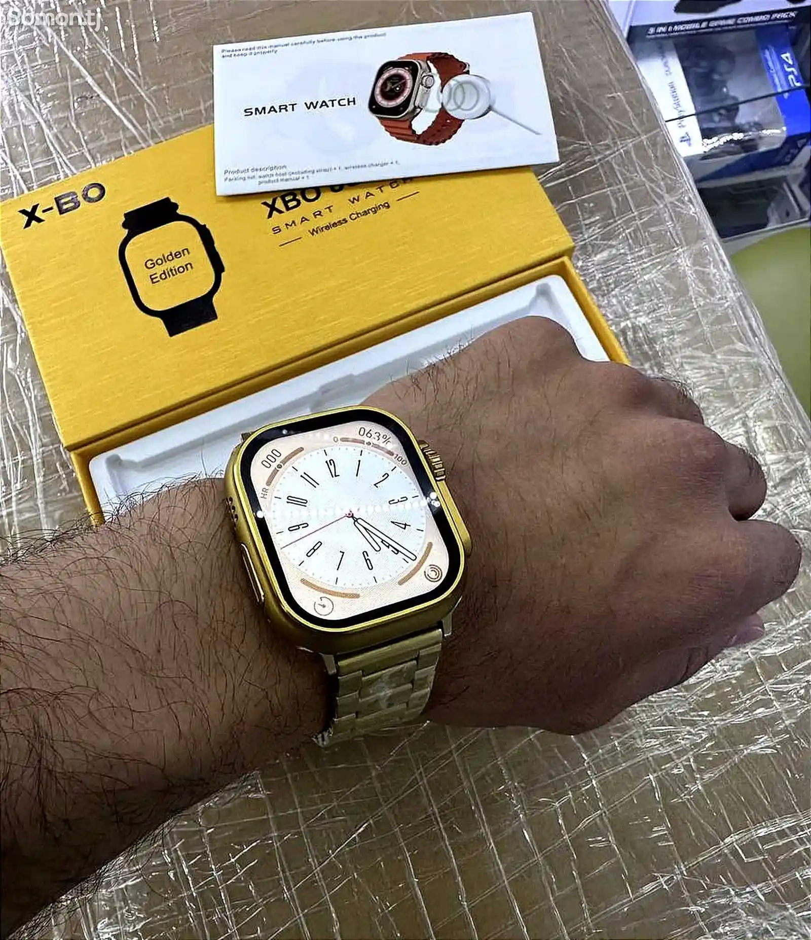 Смарт часы Smart watch XBO 8 Ultra Gold-3