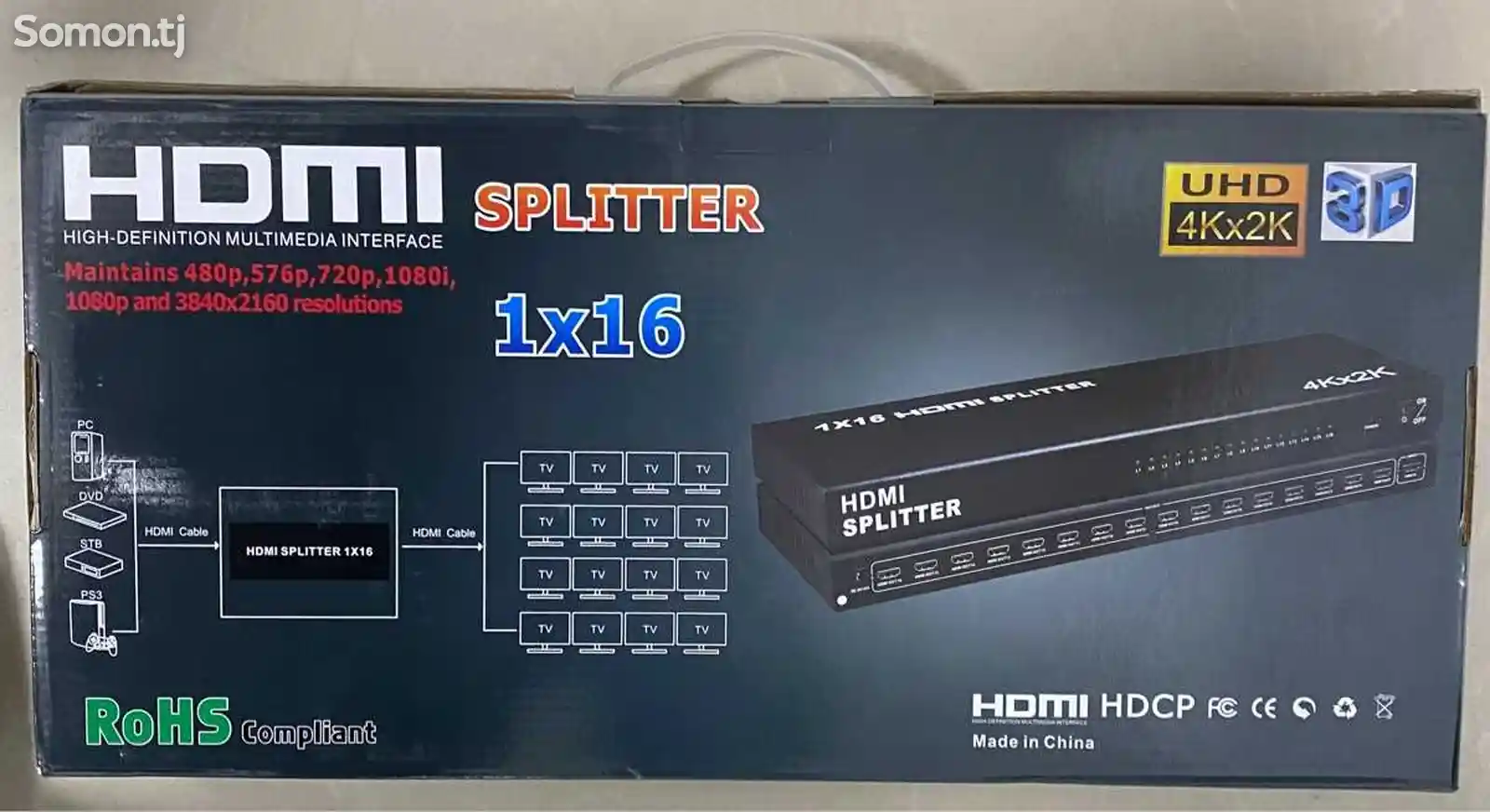 Разветвитель HDMI splitter-2