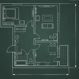 2-комн. квартира, 4 этаж, 56 м², Кучаи Коргар, повороти Ленинград