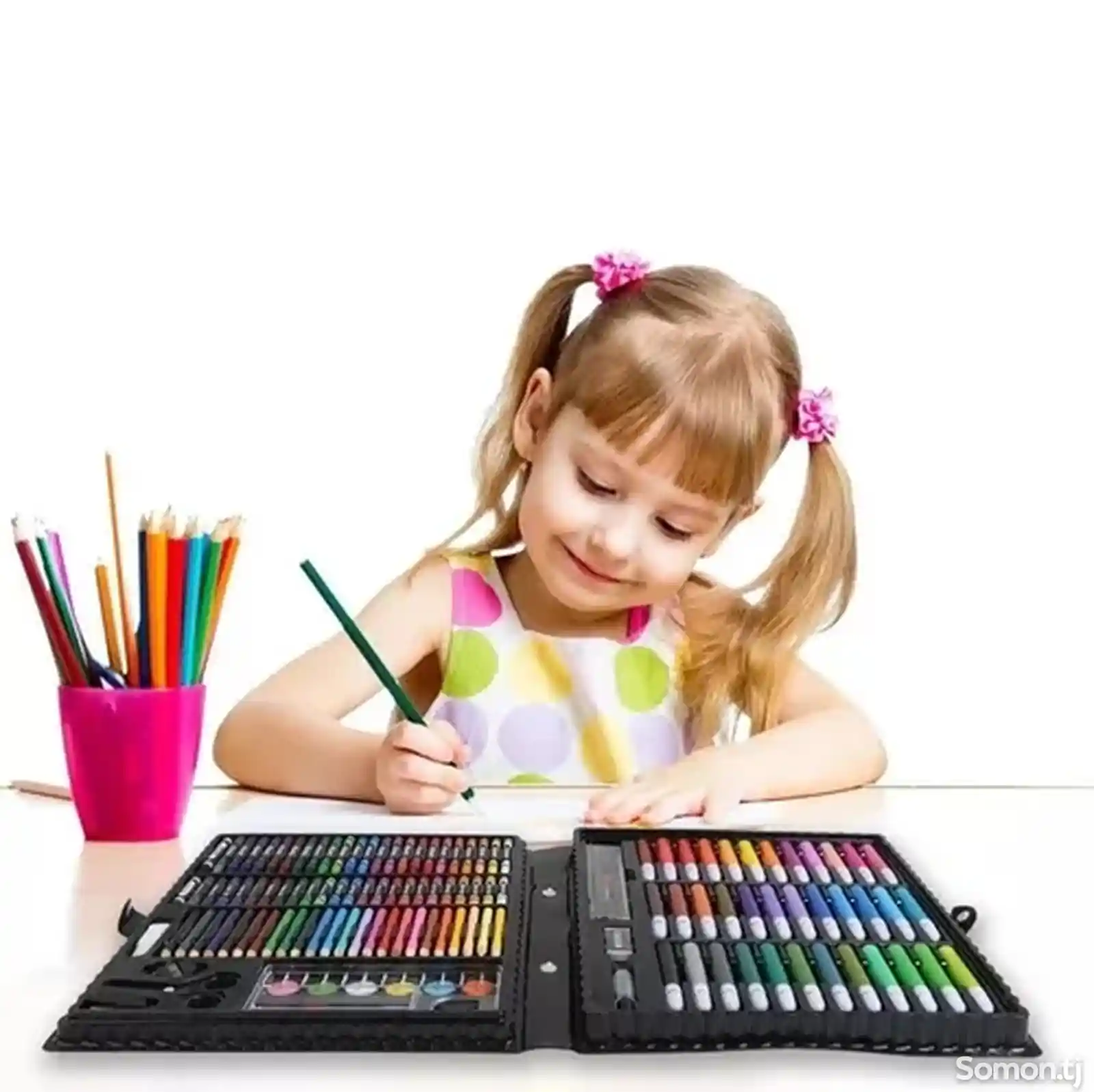 Детский набор юного художника для рисования и творчества 150 предметов-3