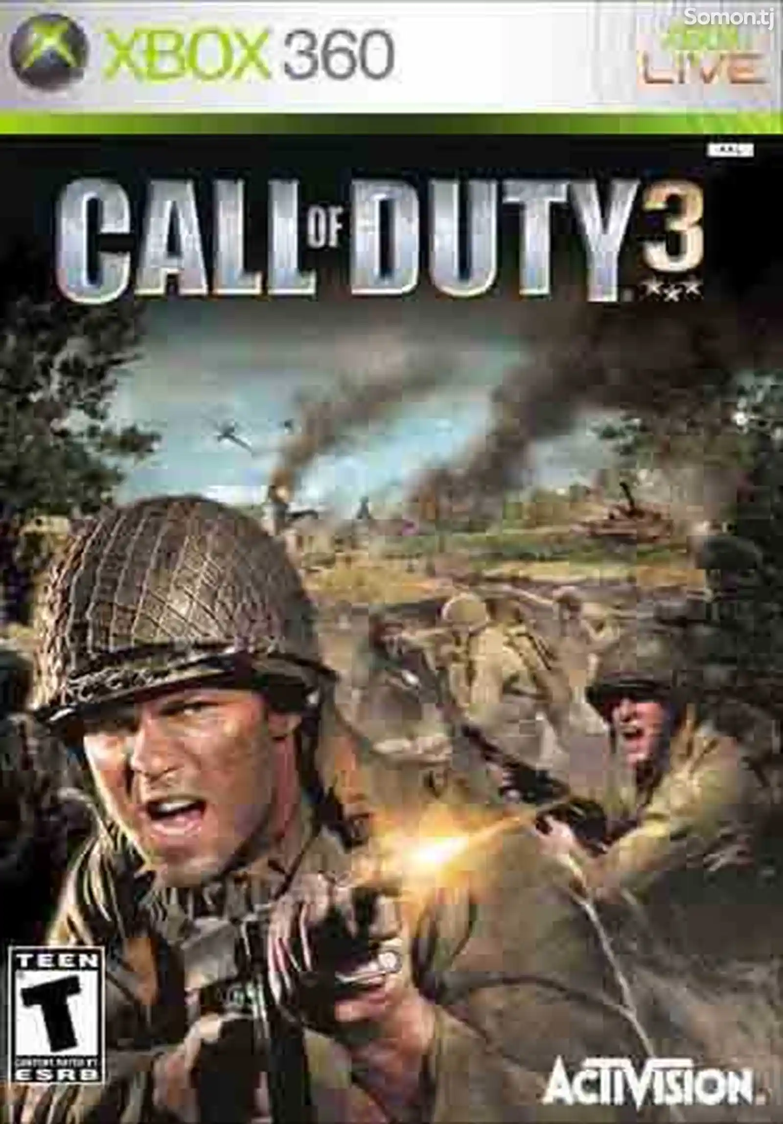 Игра Call of duty 3 для прошитых Xbox 360