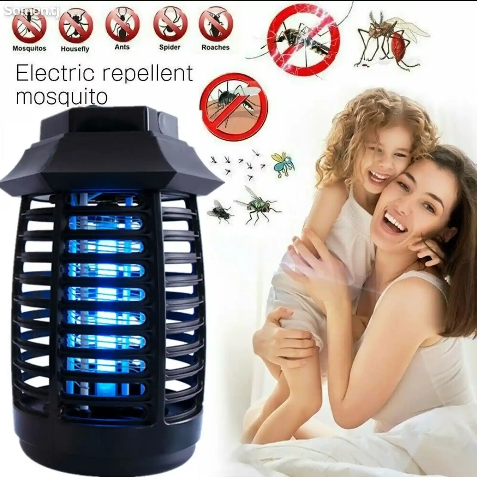 Портативные электрические лампы-ловушки для комаров и мух-3