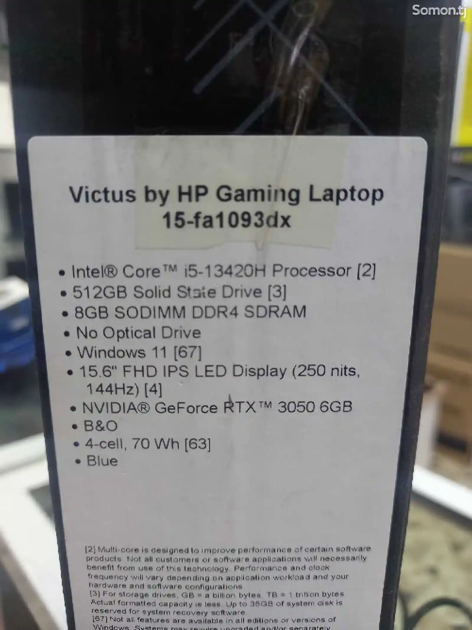 Ноутбук HP Victus core i5 13gen-7