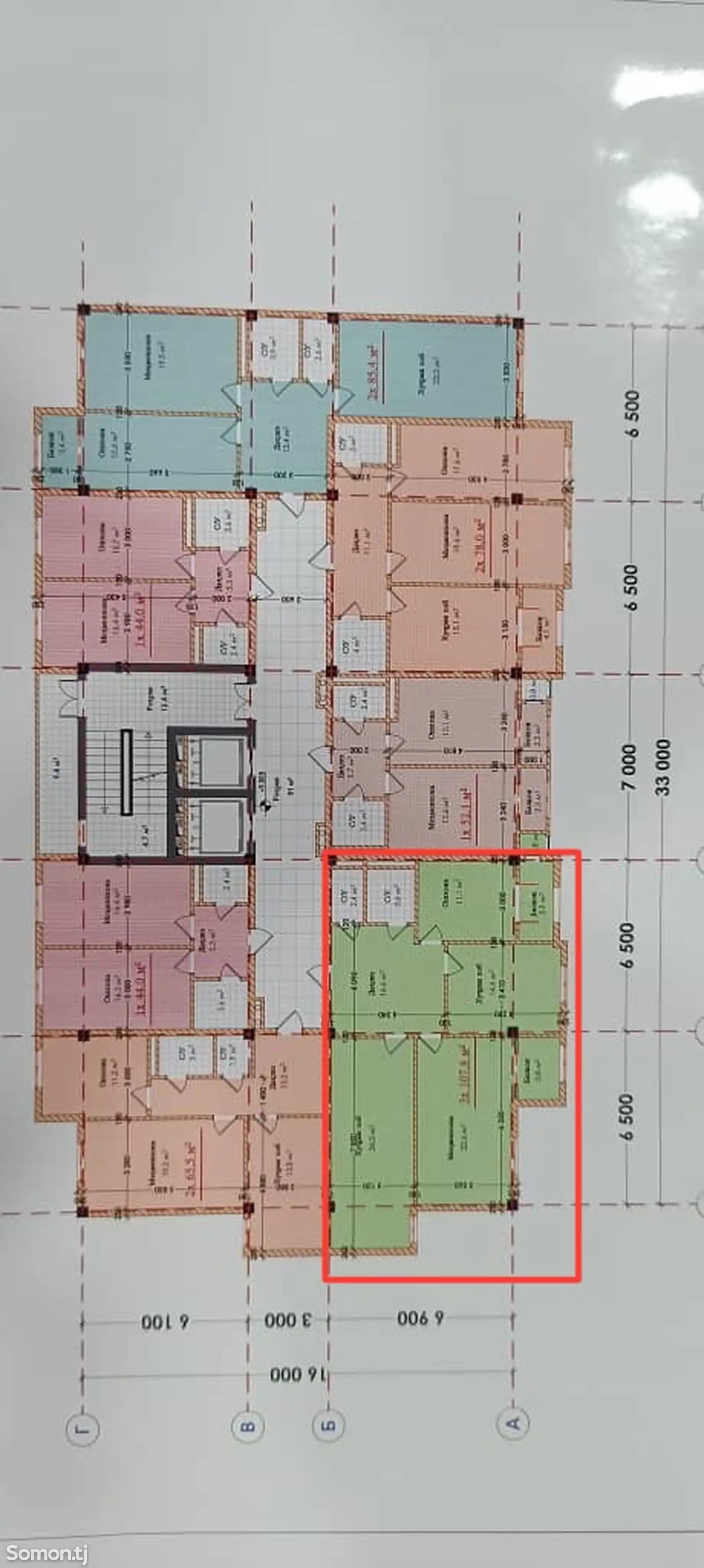 4-комн. квартира, 6 этаж, 107 м², кучаи Лоиқ Шерали 25-1