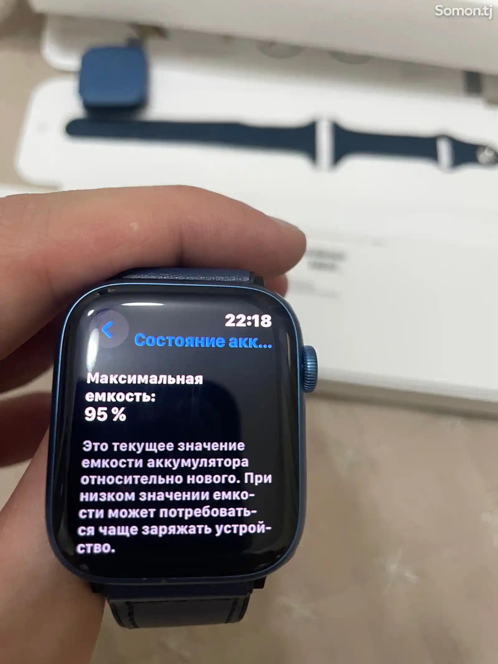 Смарт часы Apple Watch Series 7 Blue 45mm-2