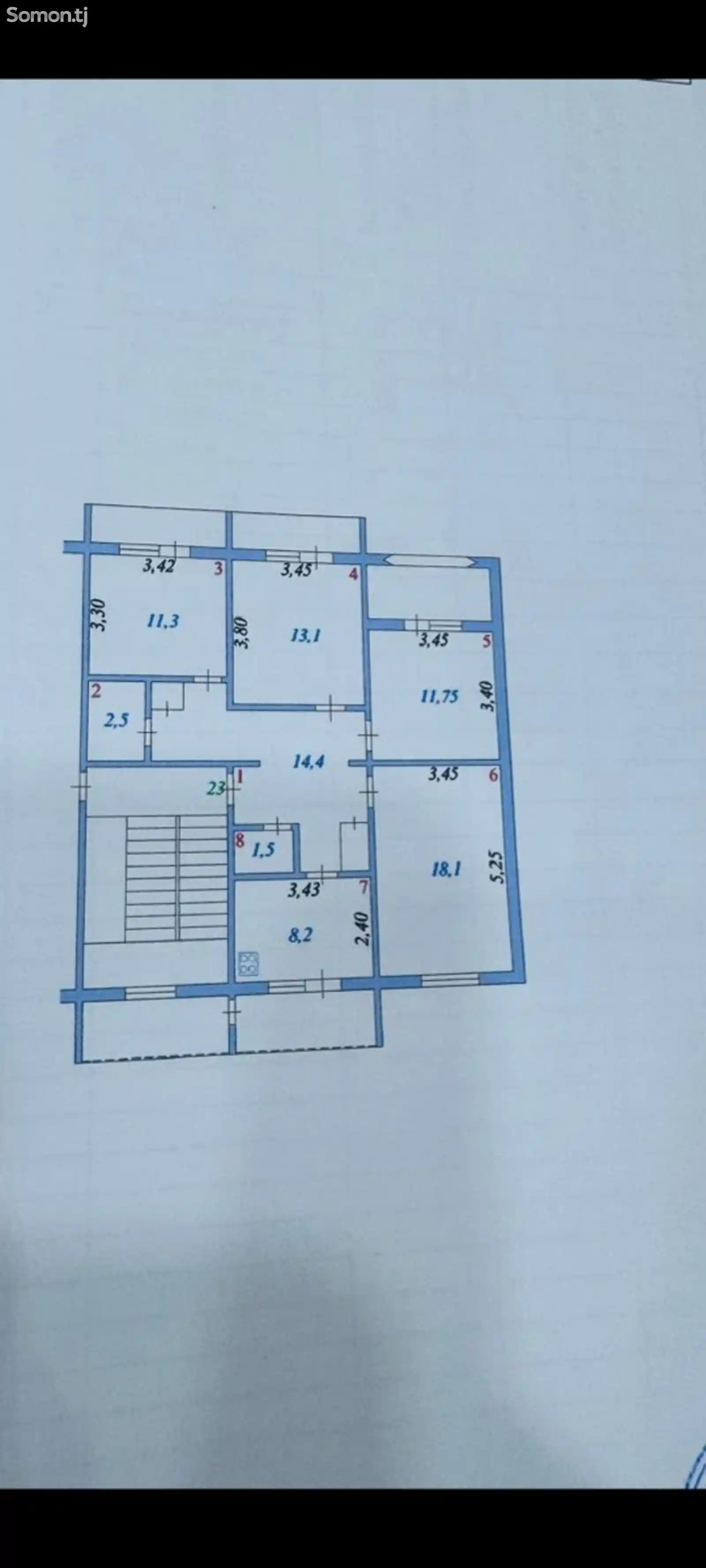 4-комн. квартира, 4 этаж, 81 м², 13 микрорайон