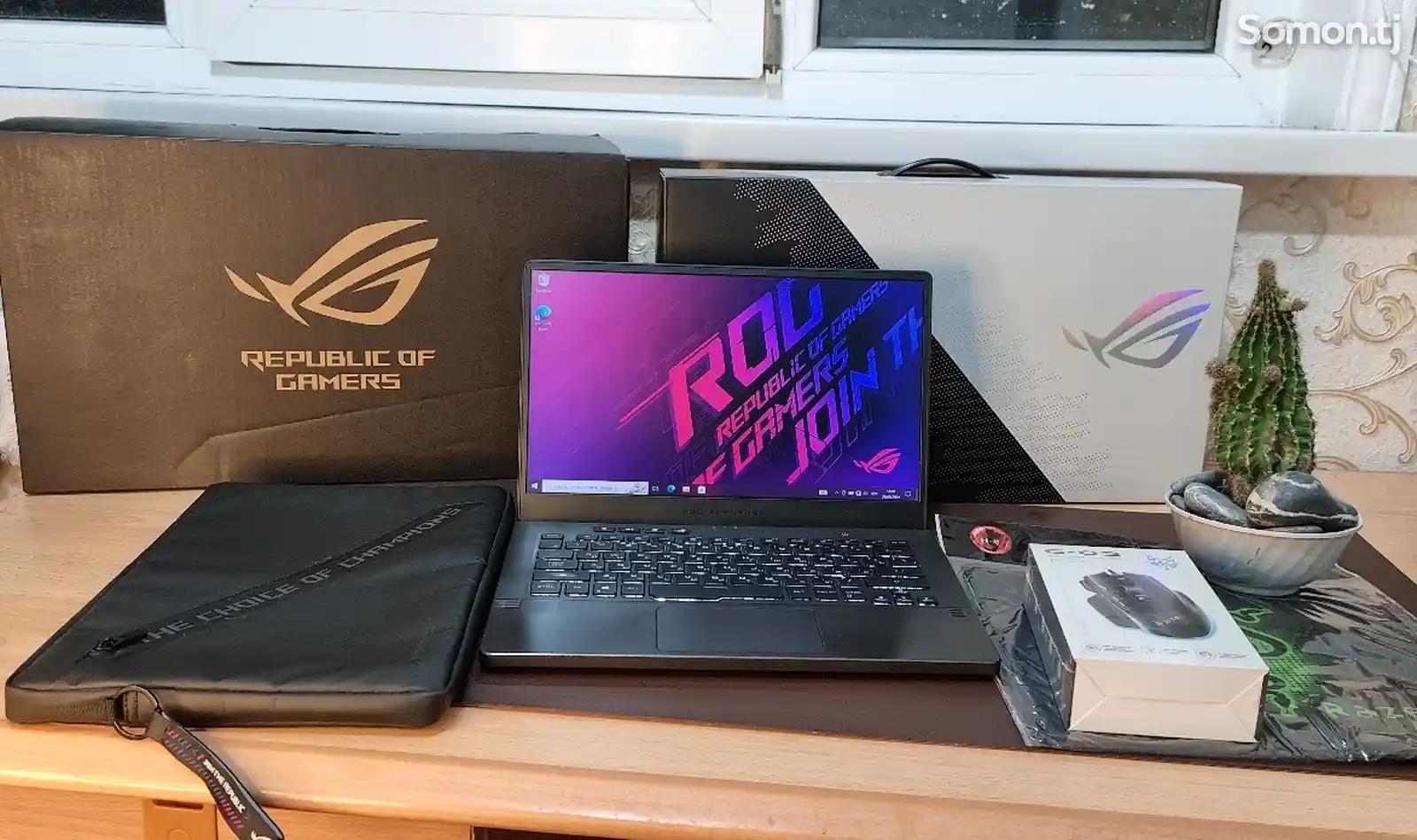 Ноутбук asus rog zephyrus i5-12450hx Rtx-3050 ozu-16gb ssd-512gb 144hz 8 часов-1