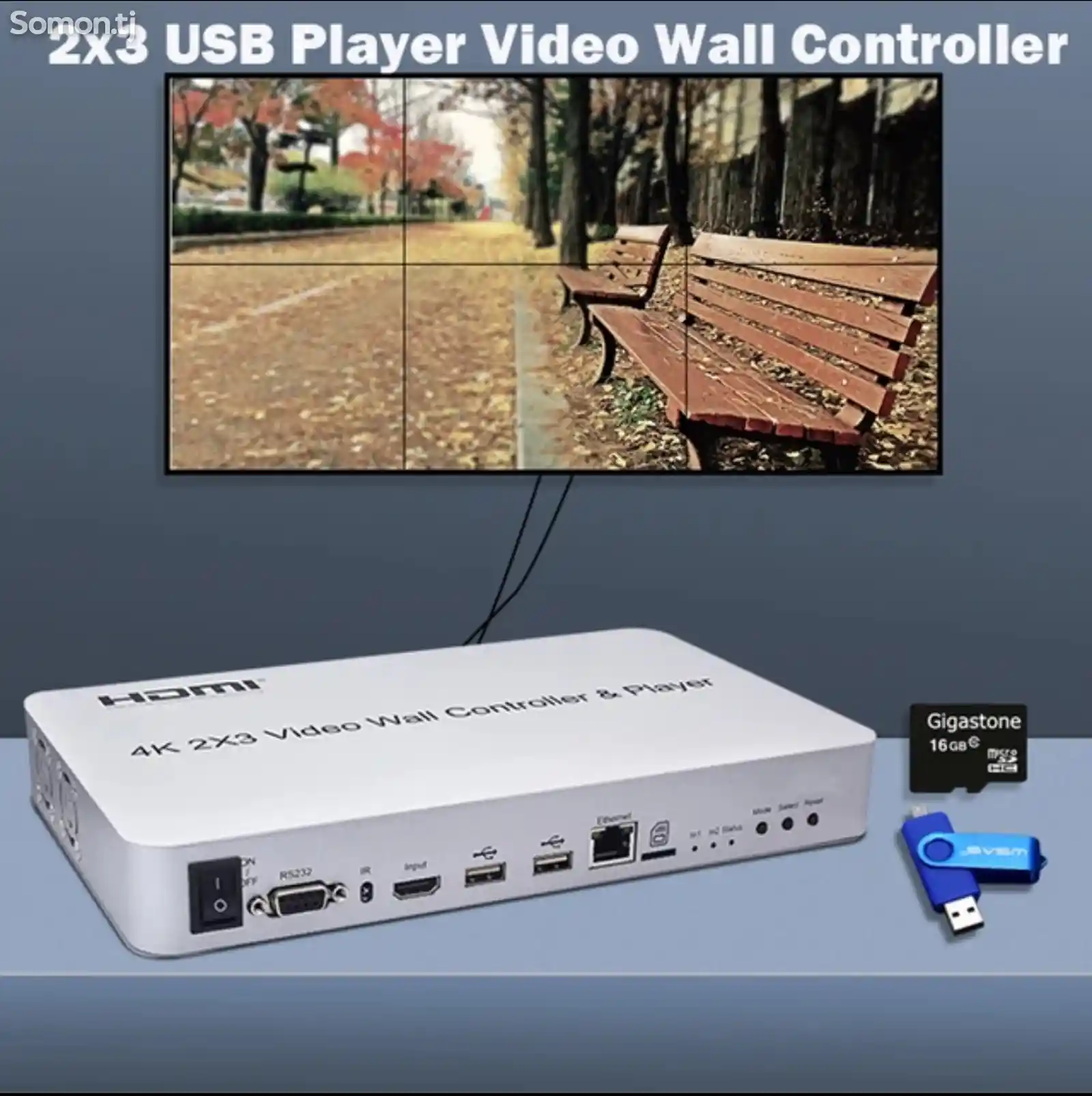 Процессор 2x3 Multi Screen Splicing Processor 2x3 Video Wall Controller HDMI TV Wall Contr-2