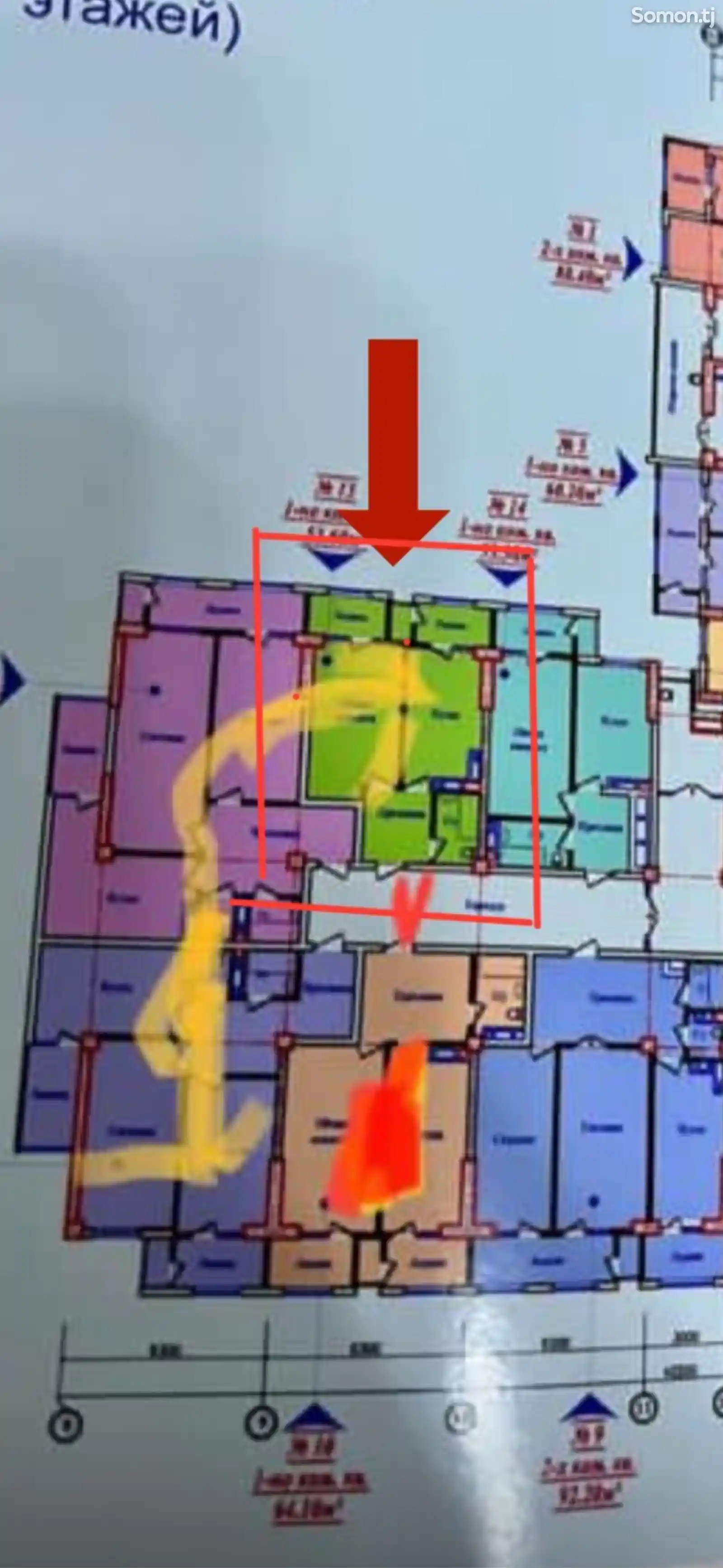 1-комн. квартира, 10 этаж, 54 м², Славянский университет-3