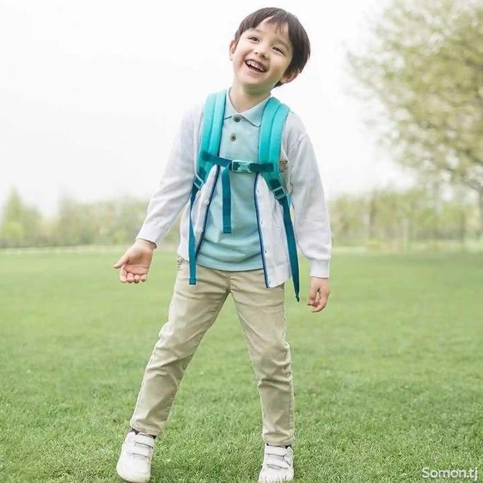 Детский школьный рюкзак-Xiaoyang Unicorn Blue-7