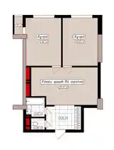 3-комн. квартира, 4 этаж, 64 м², Мости 82 микрорайон-3