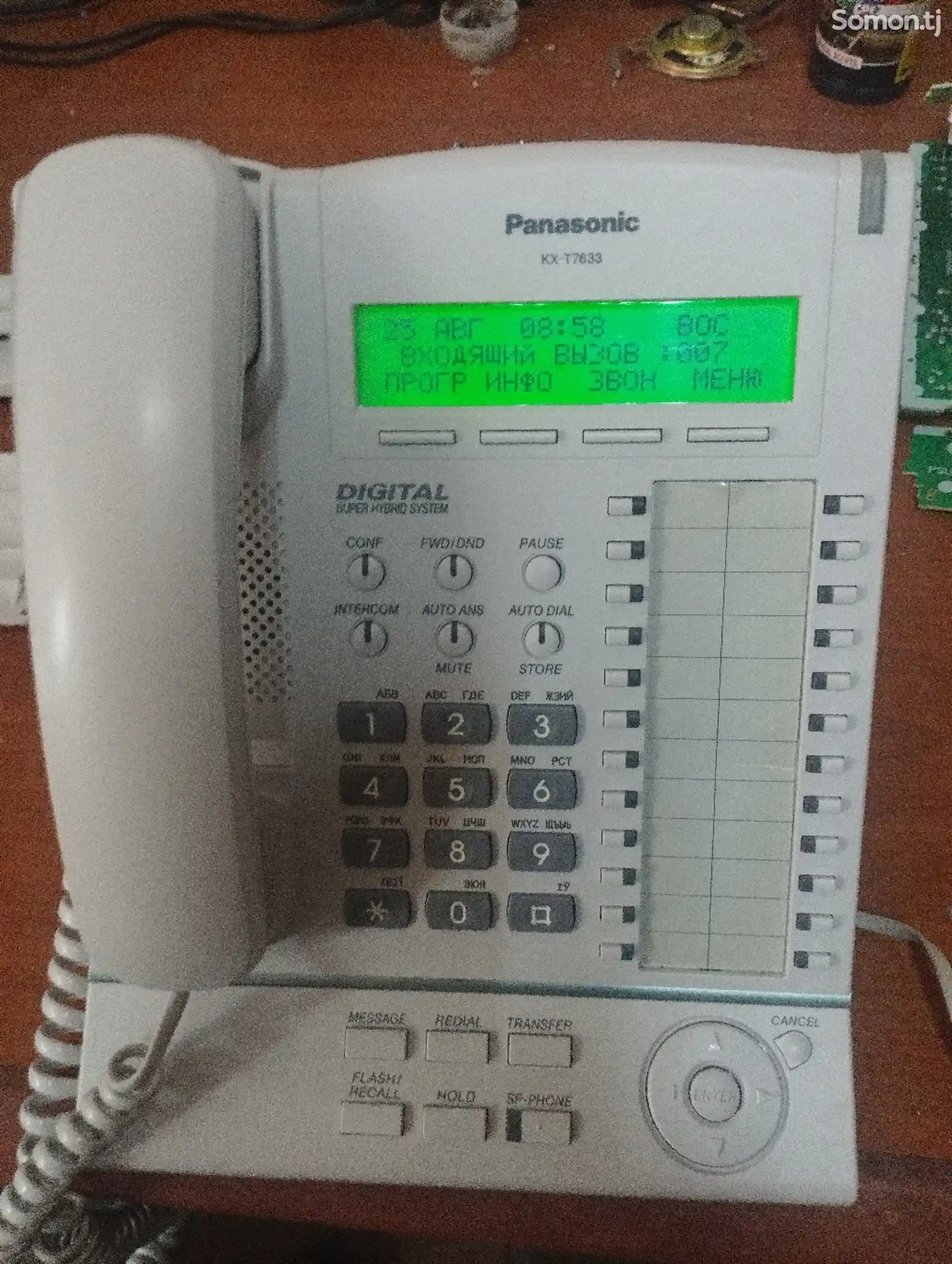 Стационарный телефон Panasonic kx-t7633ru-4