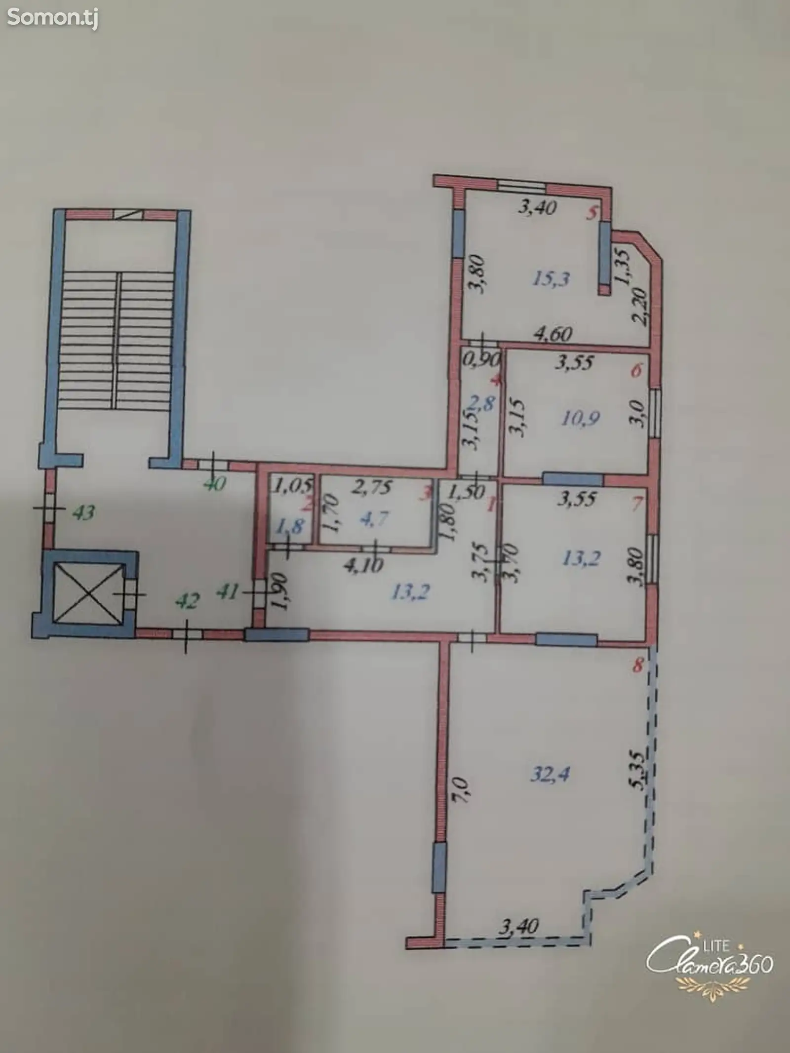 3-комн. квартира, 10 этаж, 94 м², 34мкр