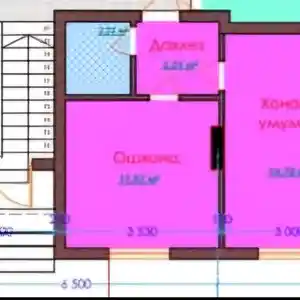 1-комн. квартира, 2 этаж, 35 м², 4 мкр