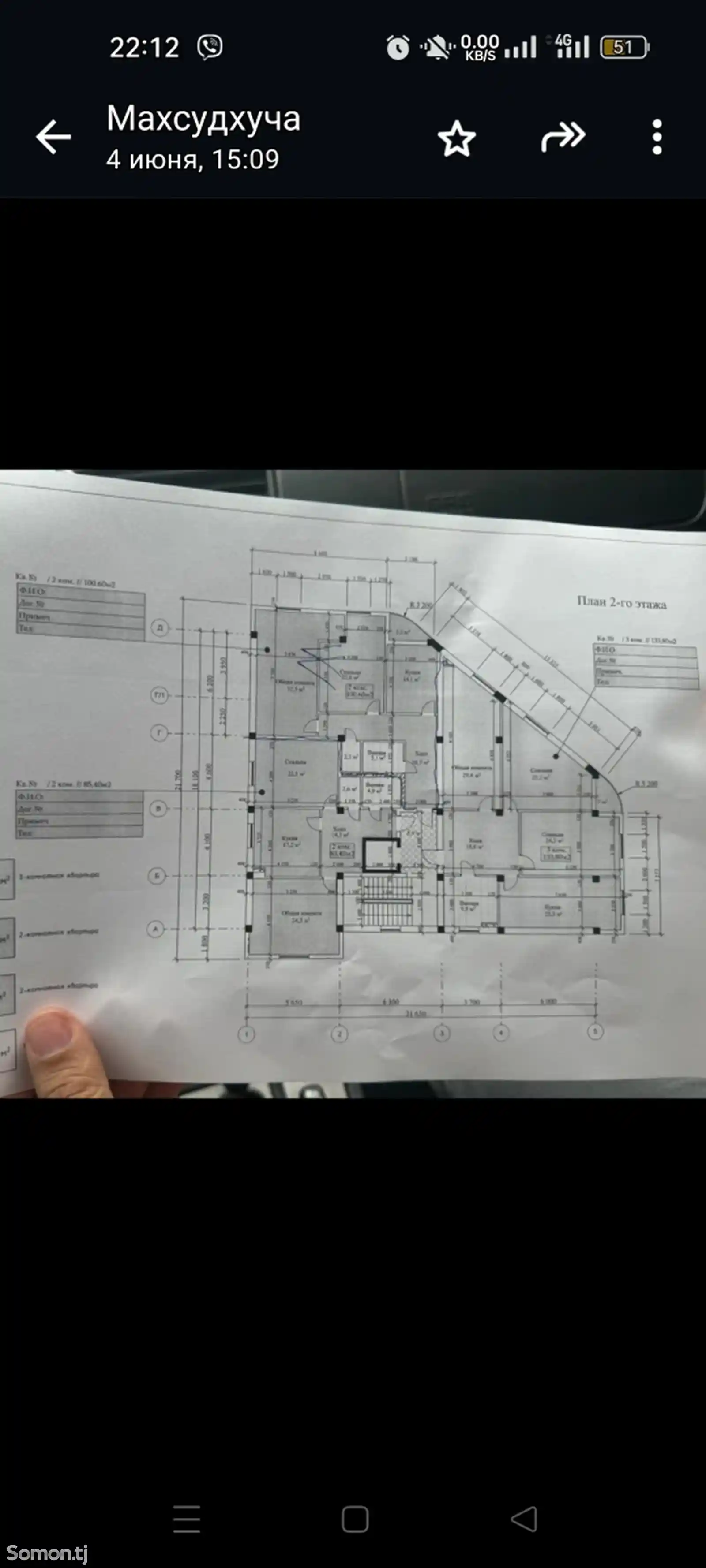 2-комн. квартира, 6 этаж, 100 м², 12мкр-4