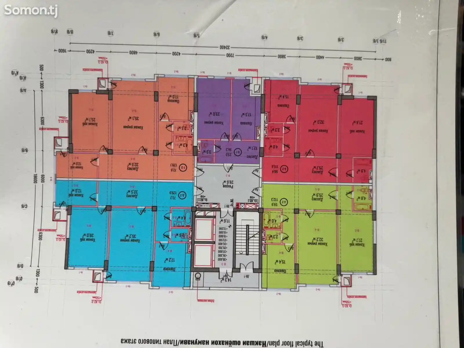 3-комн. квартира, 5 этаж, 102 м², Шохмансур-5