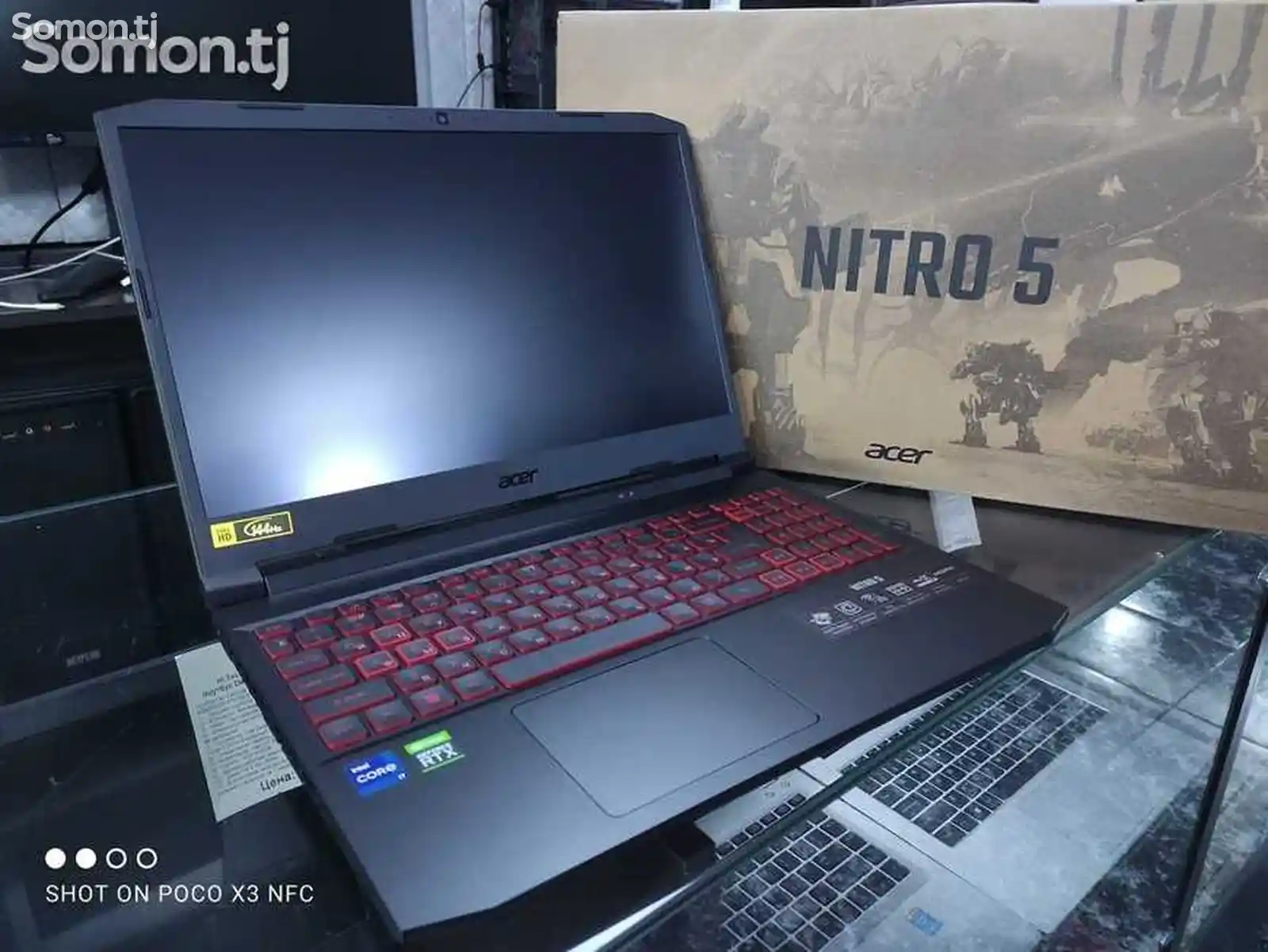 Игровой ноутбук Acer Nitro 5 AMD Ryzen 7 5800H / RTX 3060 6GB / 8GB / 256GB SSD-3