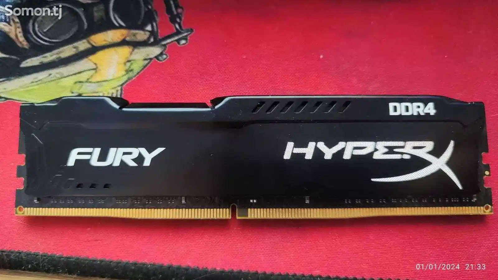 Оперативная память Kingston HyperX Fury DDR4 16gb 2x8gb