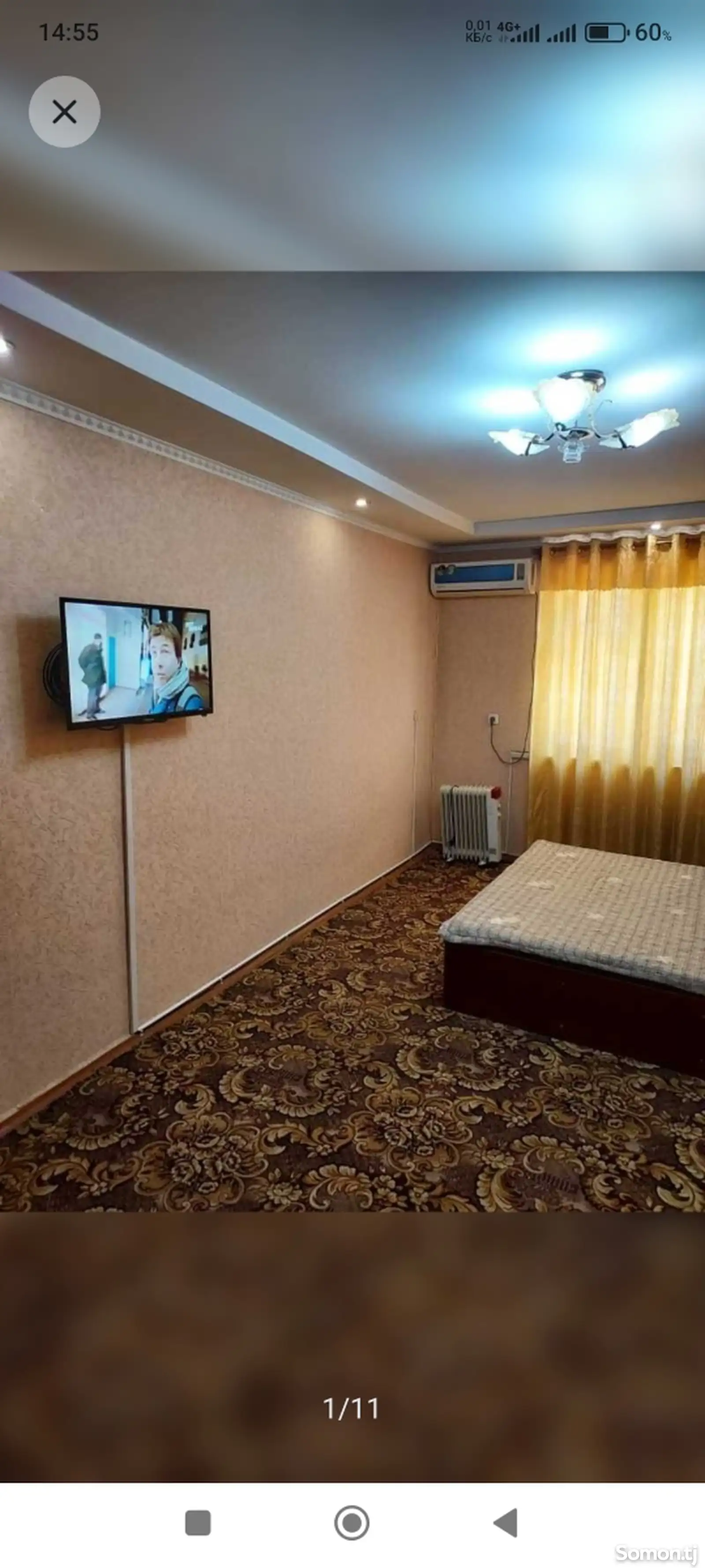 1-комн. квартира, 4 этаж, 40 м², Панчшанбе-1