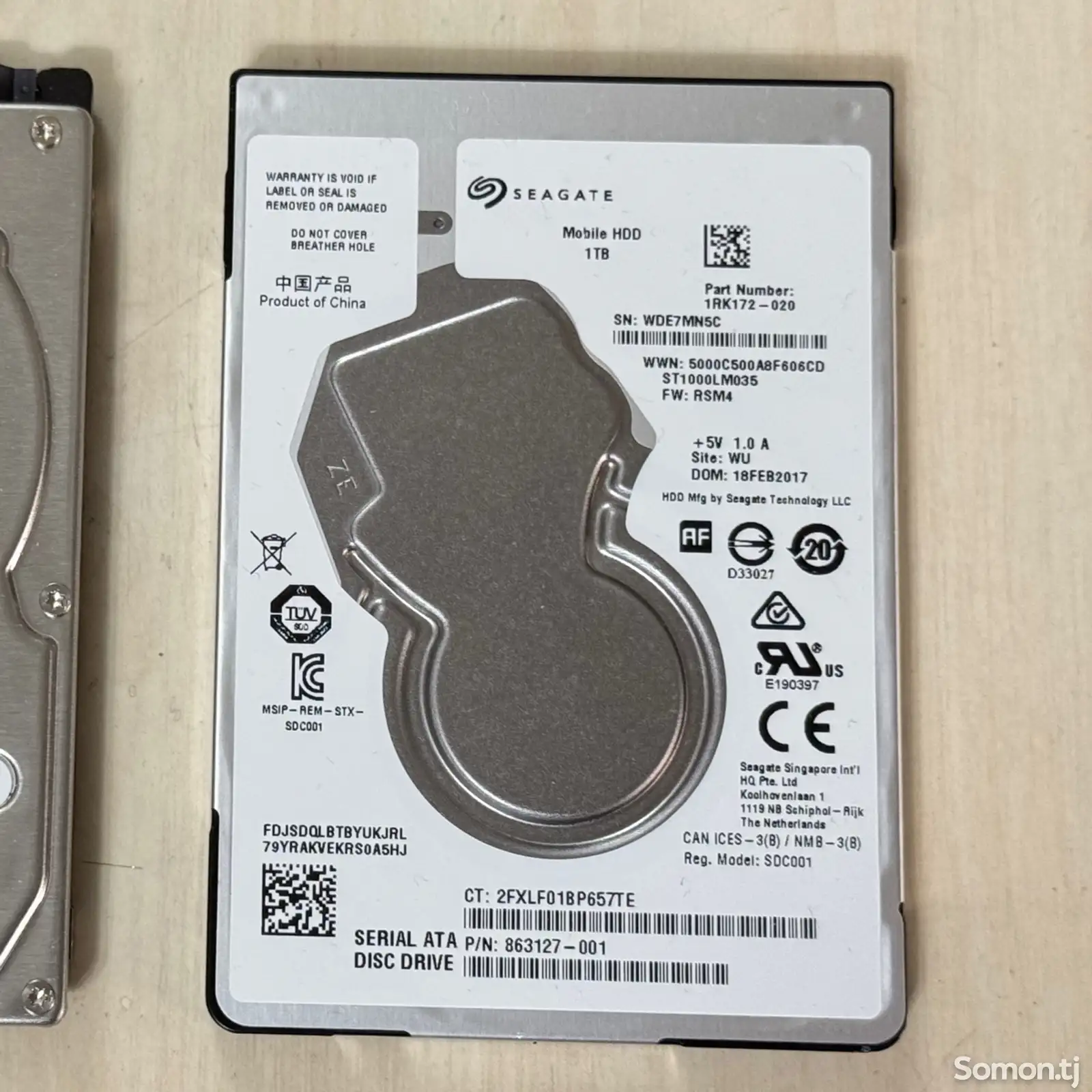 Жесткий диск Seagate 1TB slim