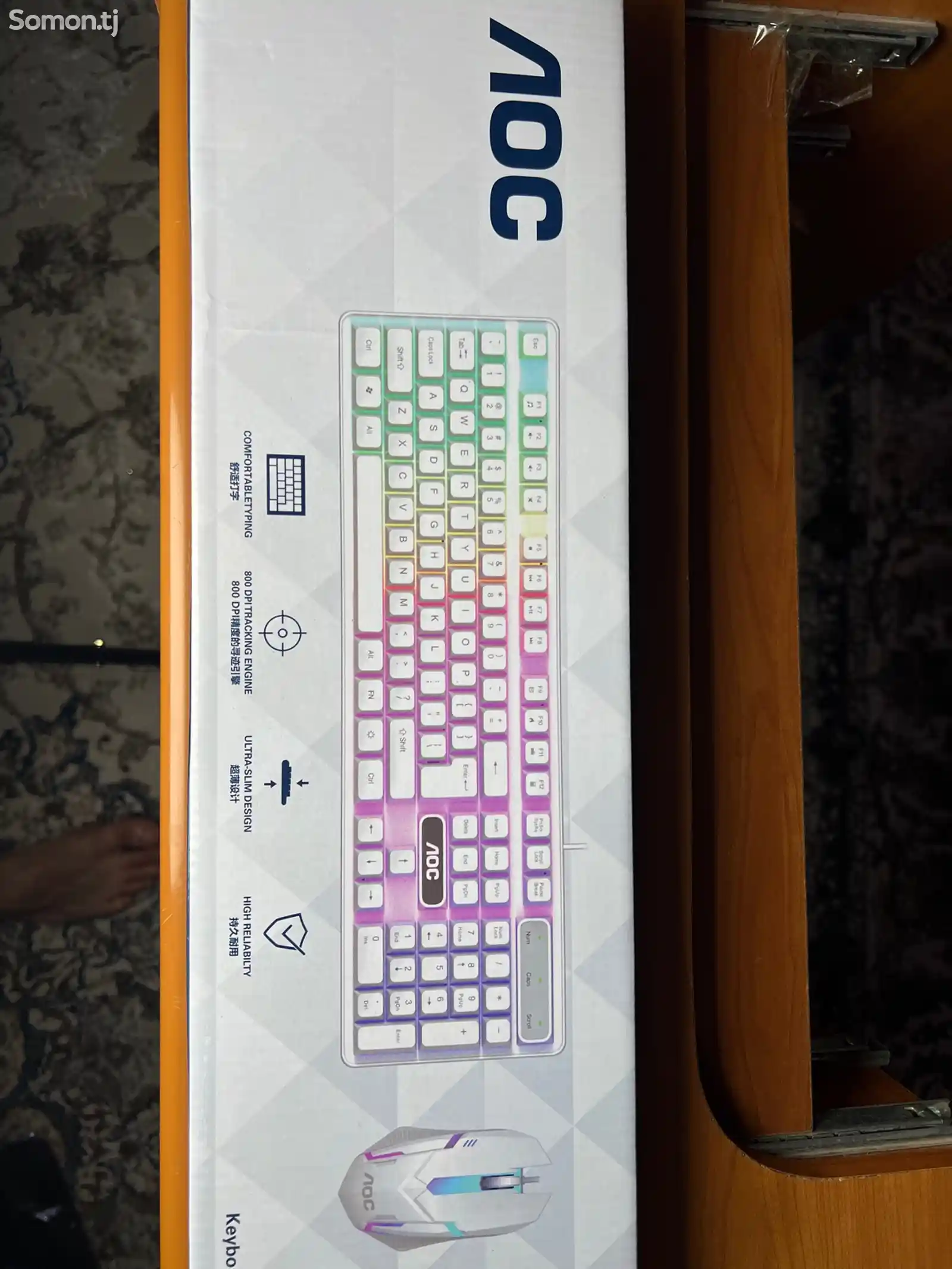 Новая клавиатура и мышка AOC KM-100-1