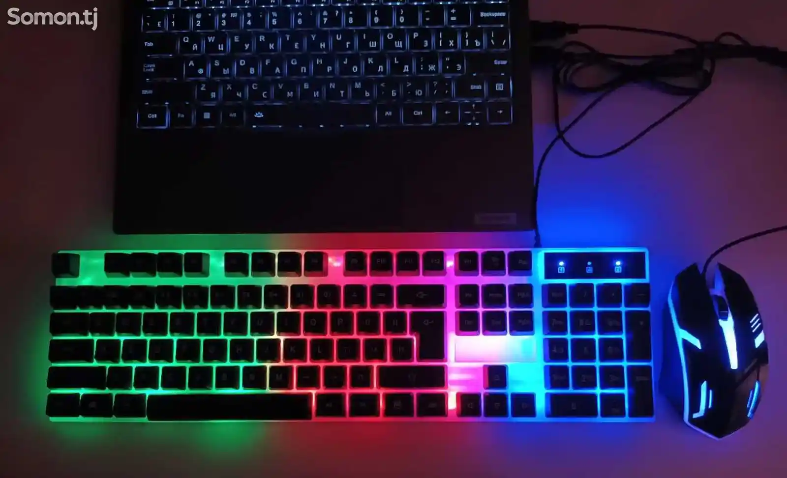 Игровая клавиатура и мышь RGB-3