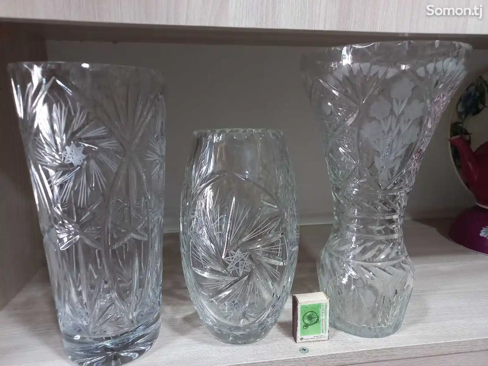 Хрустальные вазы Чехословакия-3