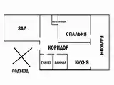 2-комн. квартира, 4 этаж, 55 м², Фирдавси-13