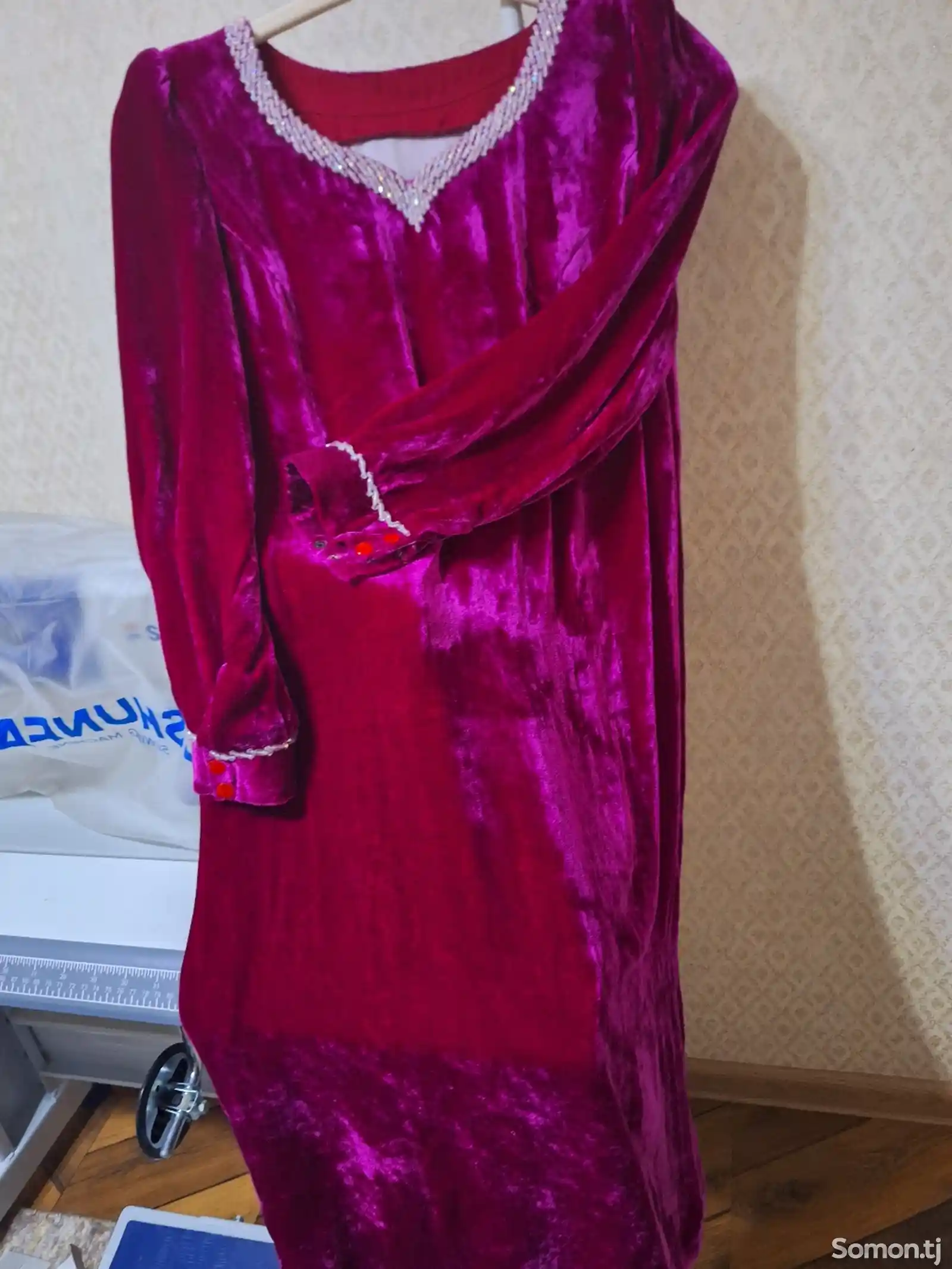 Национальное платье Королевский бархат-3
