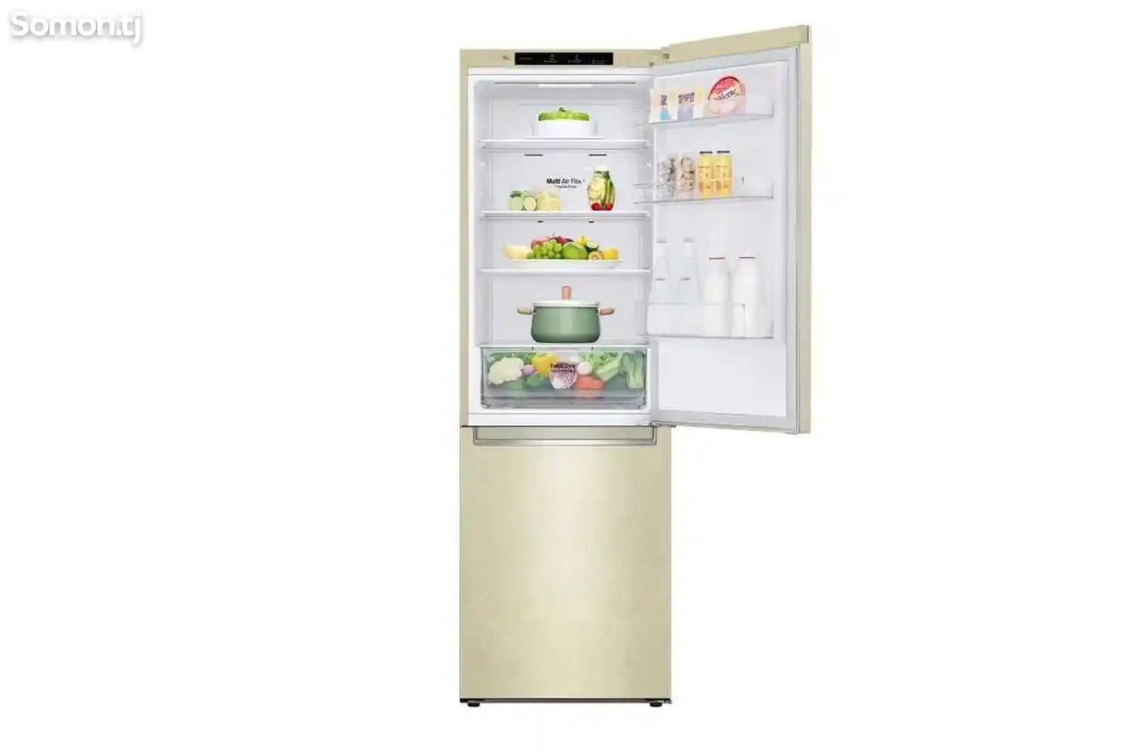 Холодильник бежевый-2