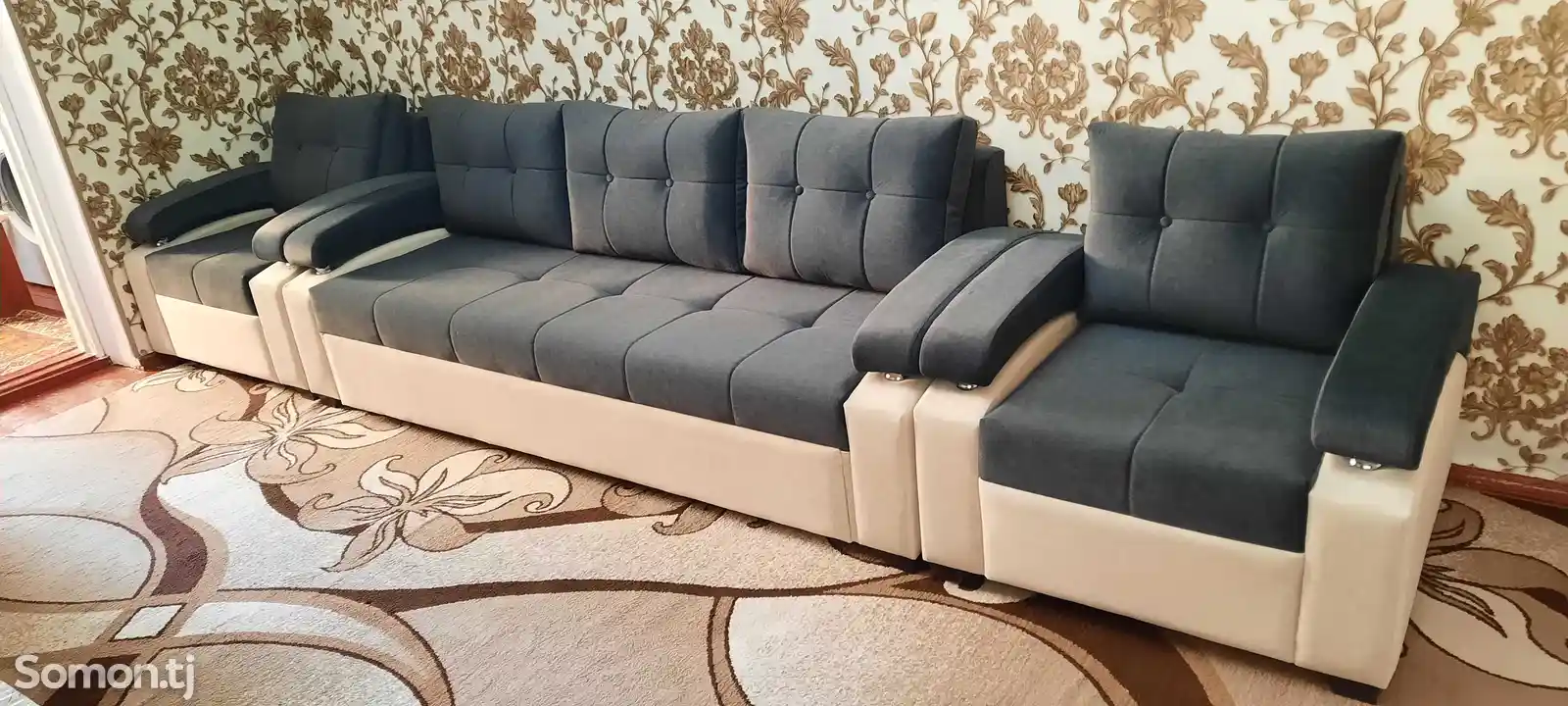 Раскладной диван тройка Хай Тек-1