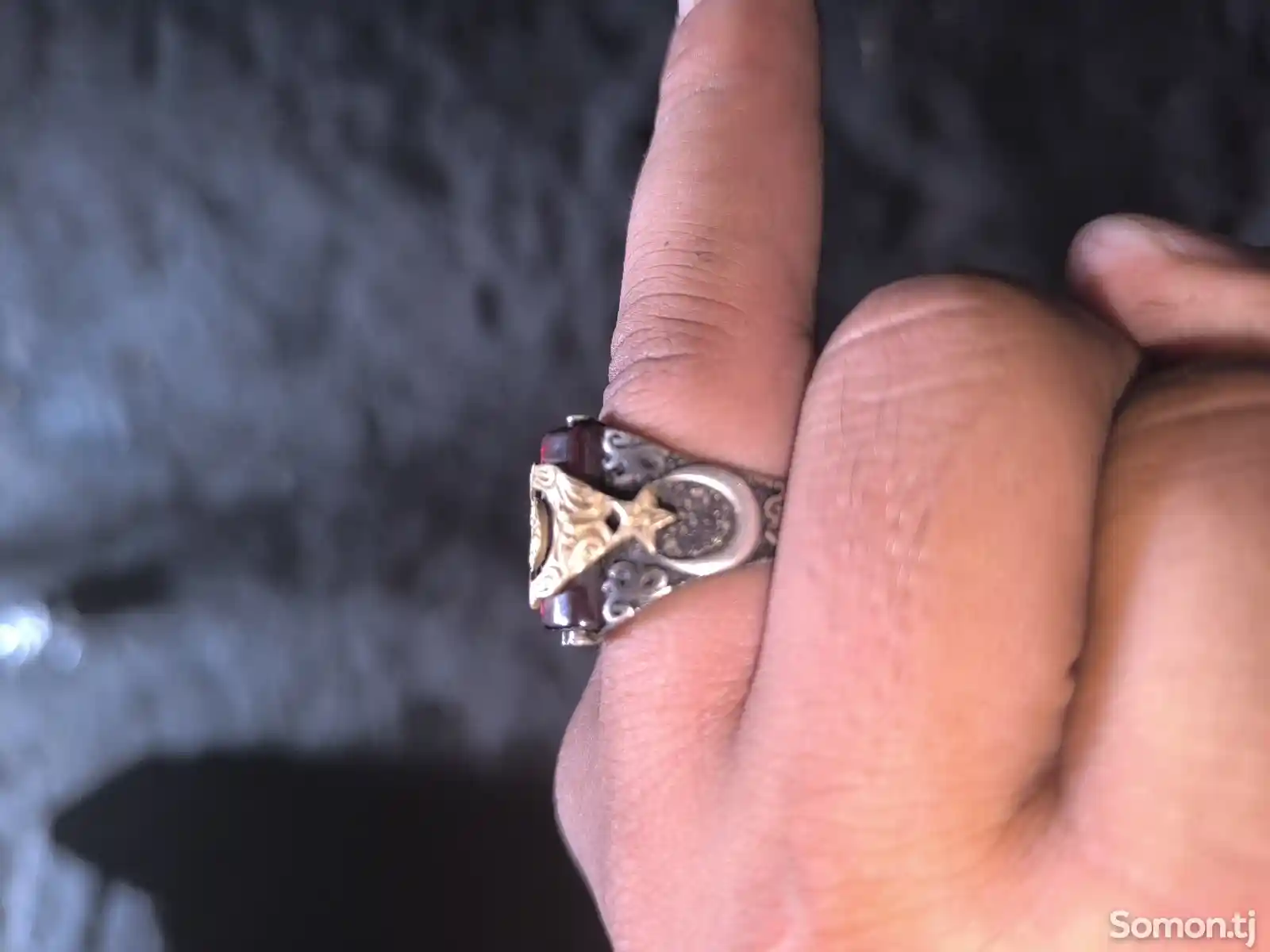 Мужское серебряное кольцо 925-2