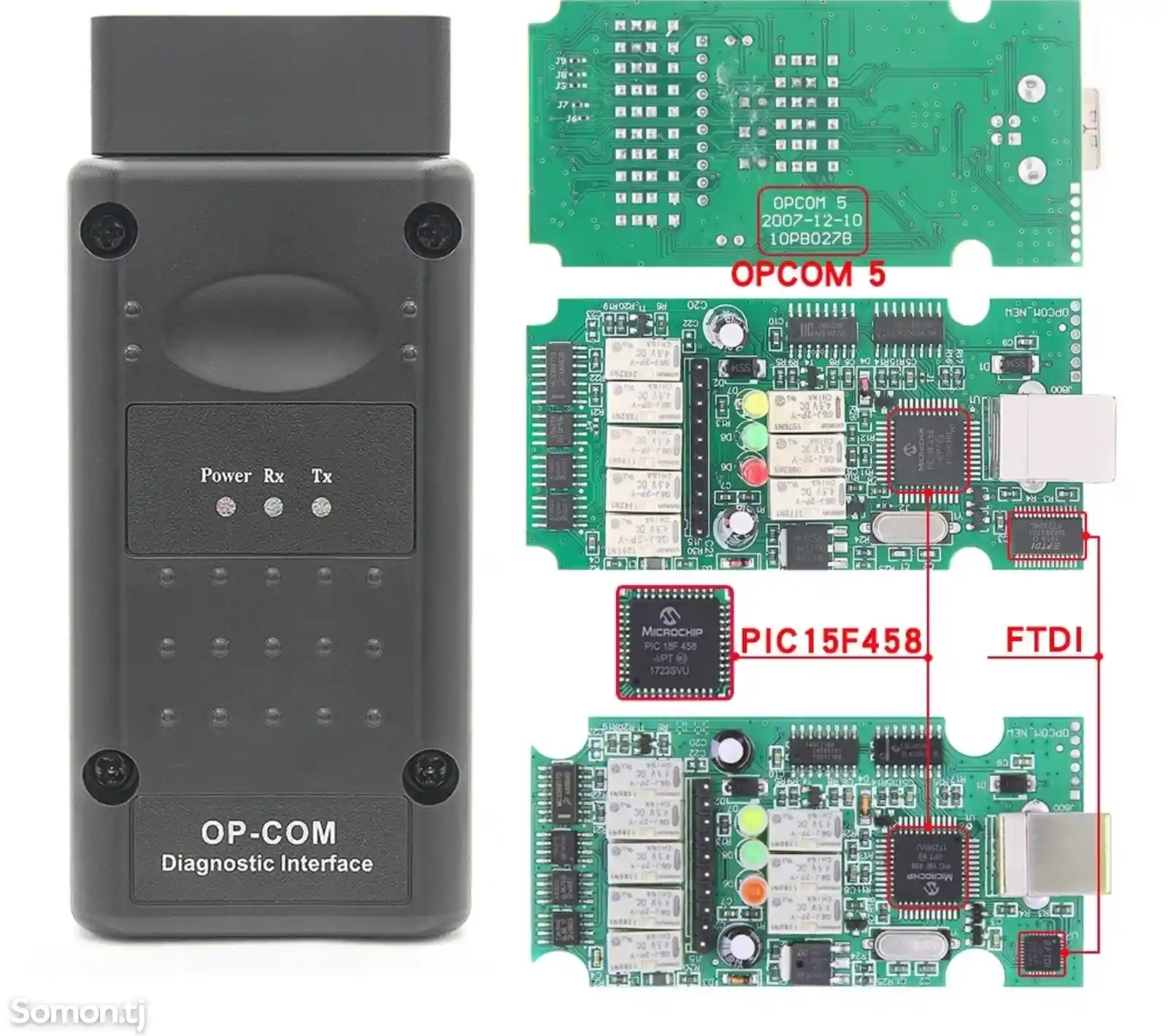 Диагностический сканер OPCom V 1.7 2014V PIC18F458 for Opel-3