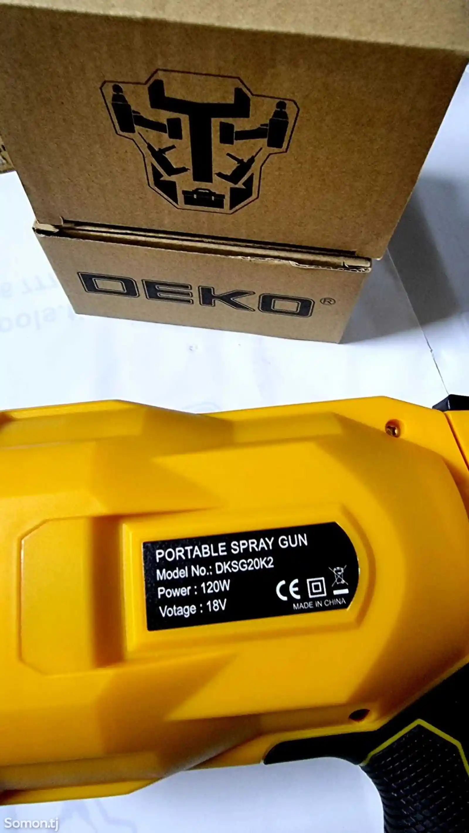 Краскораспылитель аккумуляторный 20V Deko DKSG20K2-6