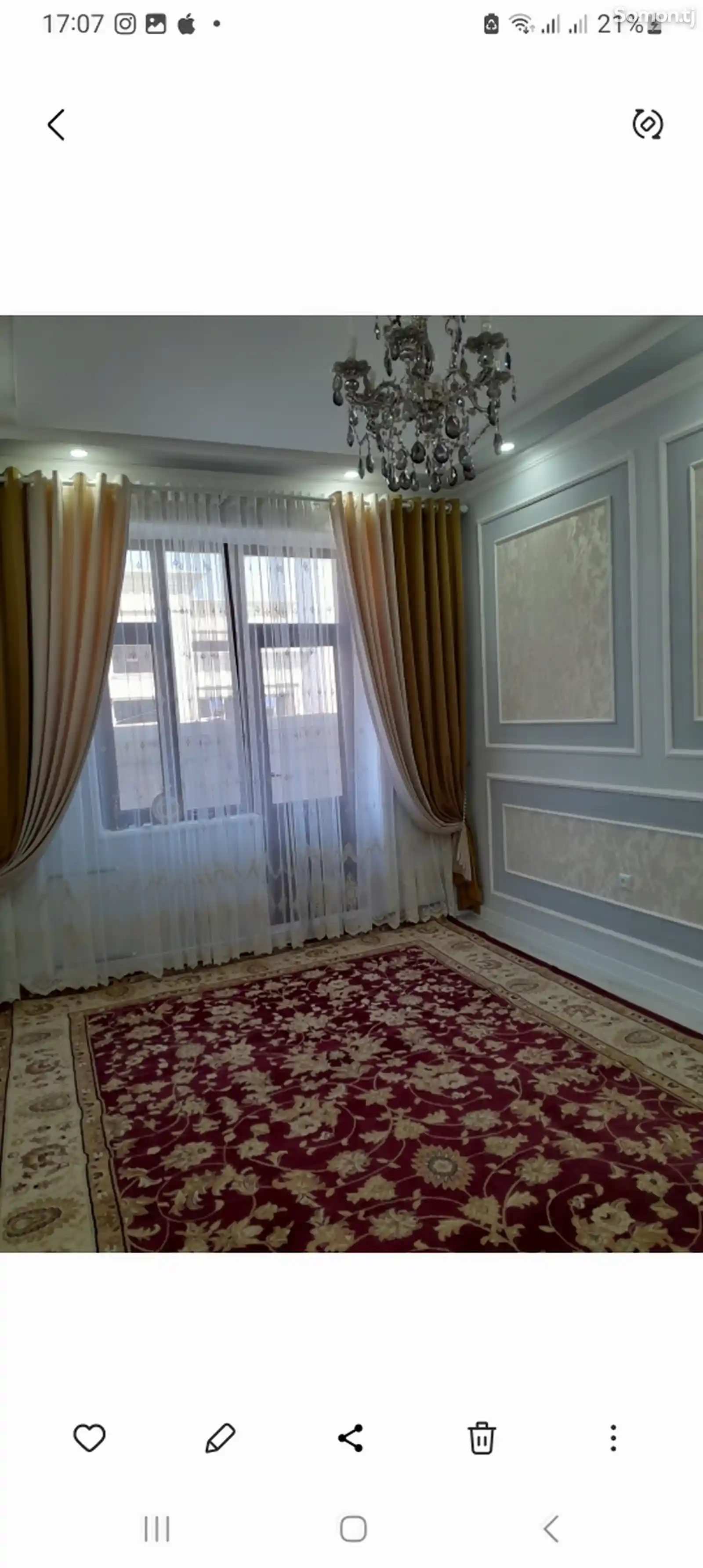 2-комн. квартира, 17 этаж, 60м², Шохмансур-2