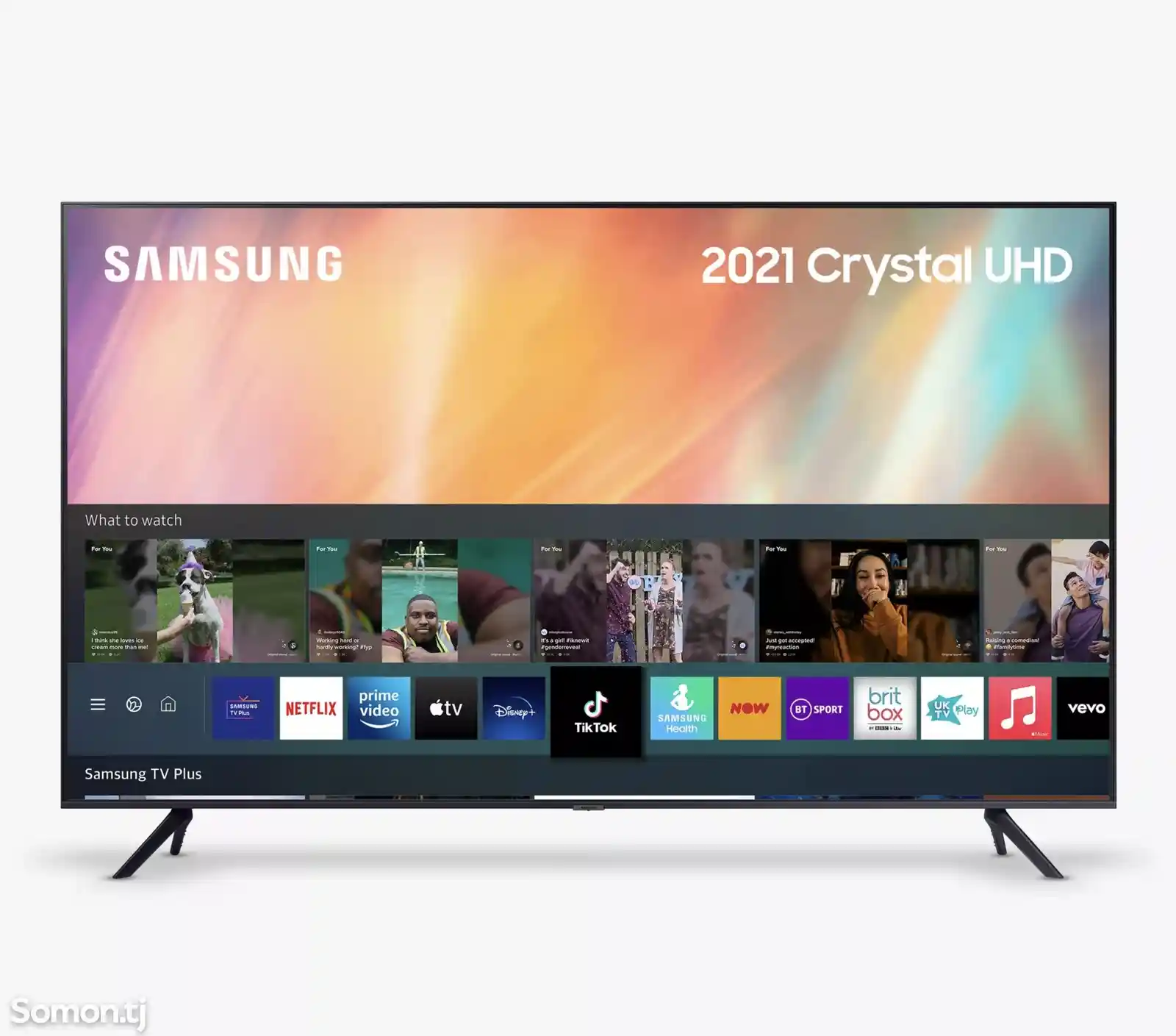 Телевизор 4K Samsung Crystal UHD 55'' AU7700-1