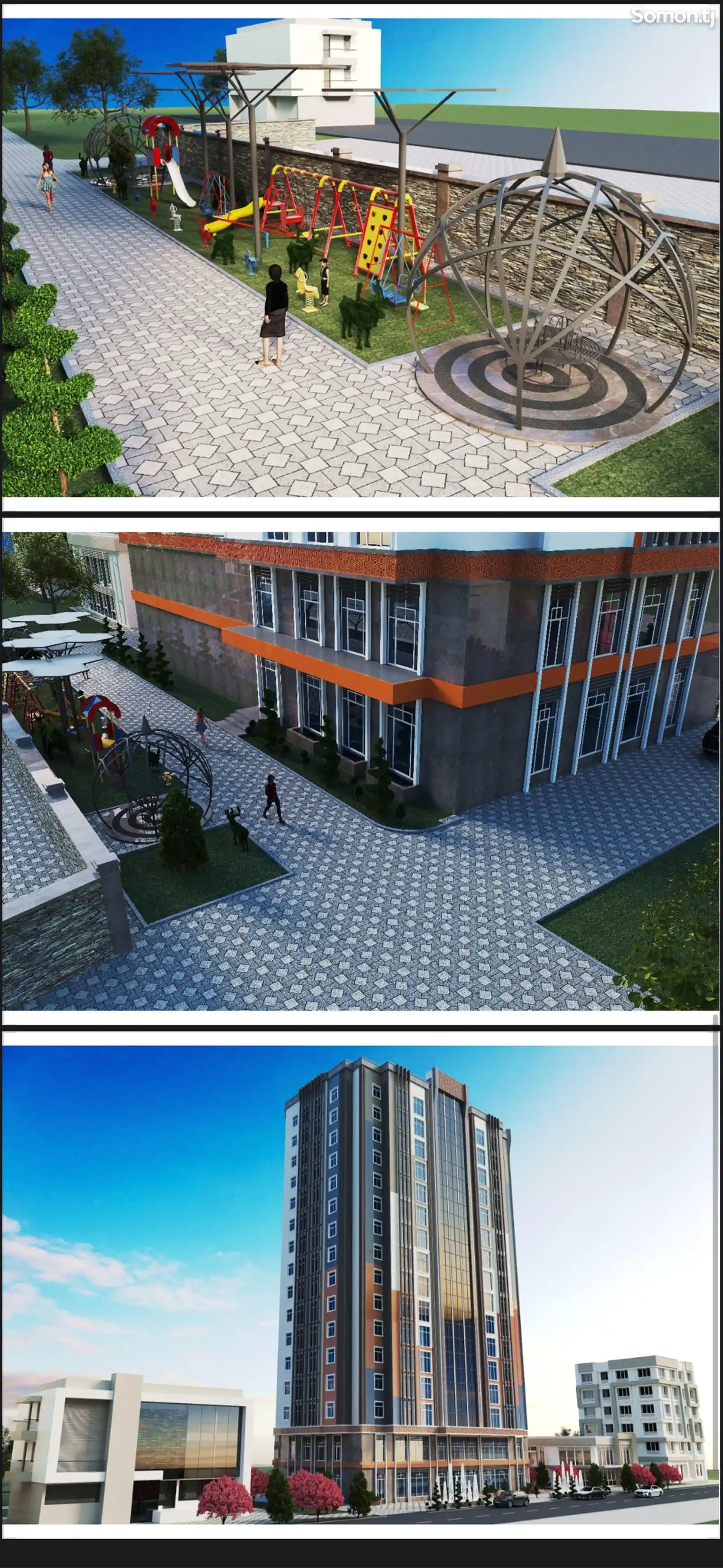 2-комн. квартира, 13 этаж, 80 м², Проспект Исмоили Сомони-4