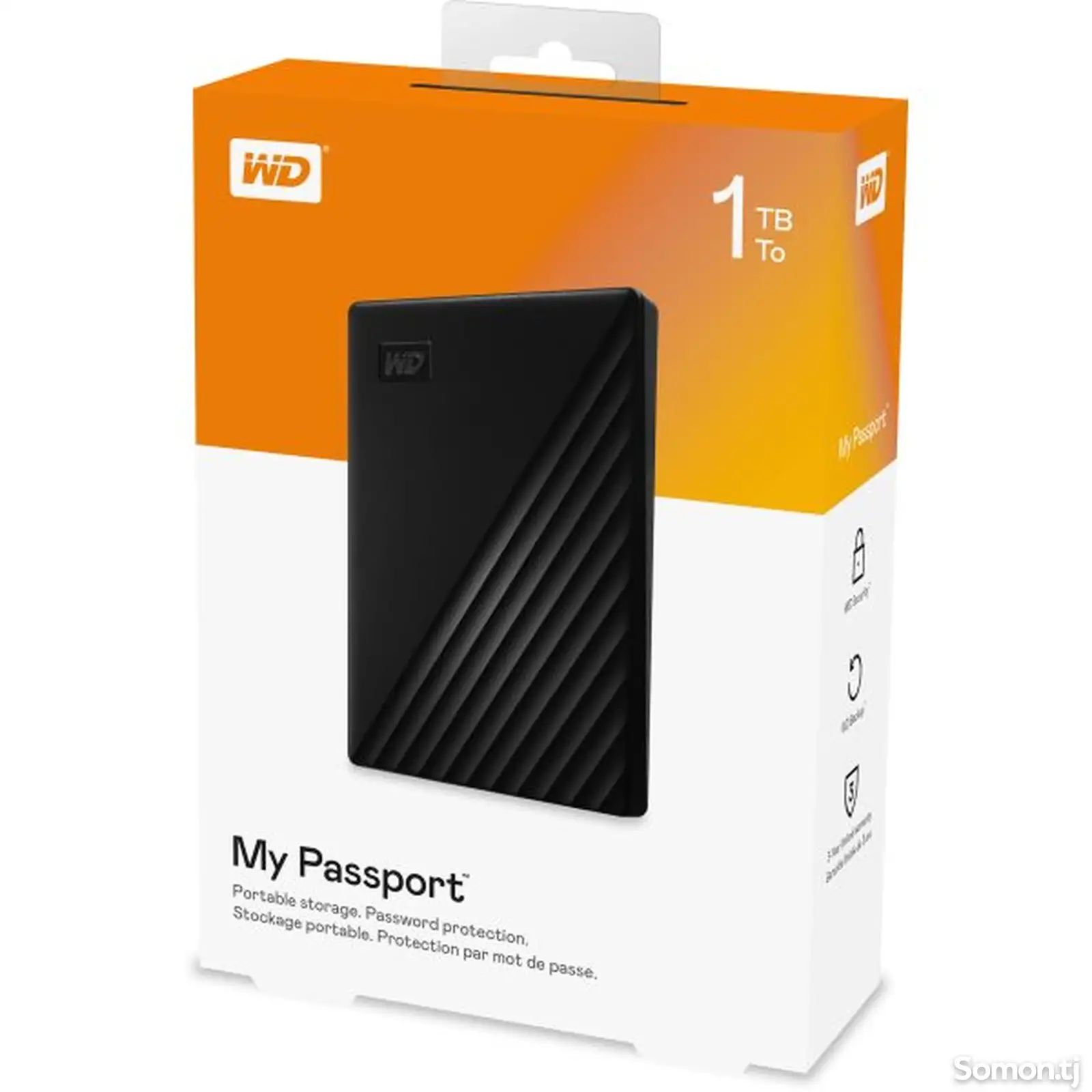 Внешний жёсткий диск WD 1TB My Passport USB 3.2 External Hard Drive-1